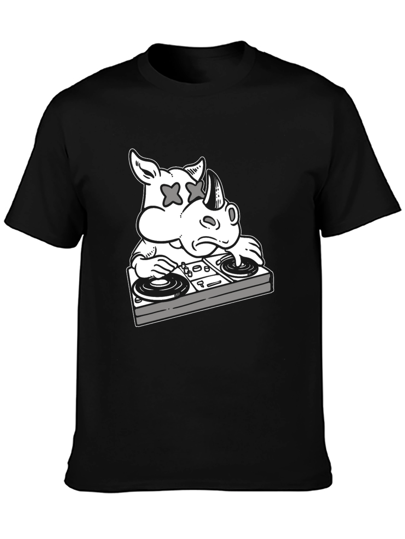 DJ Rhino Graphic T-Shirt - Black