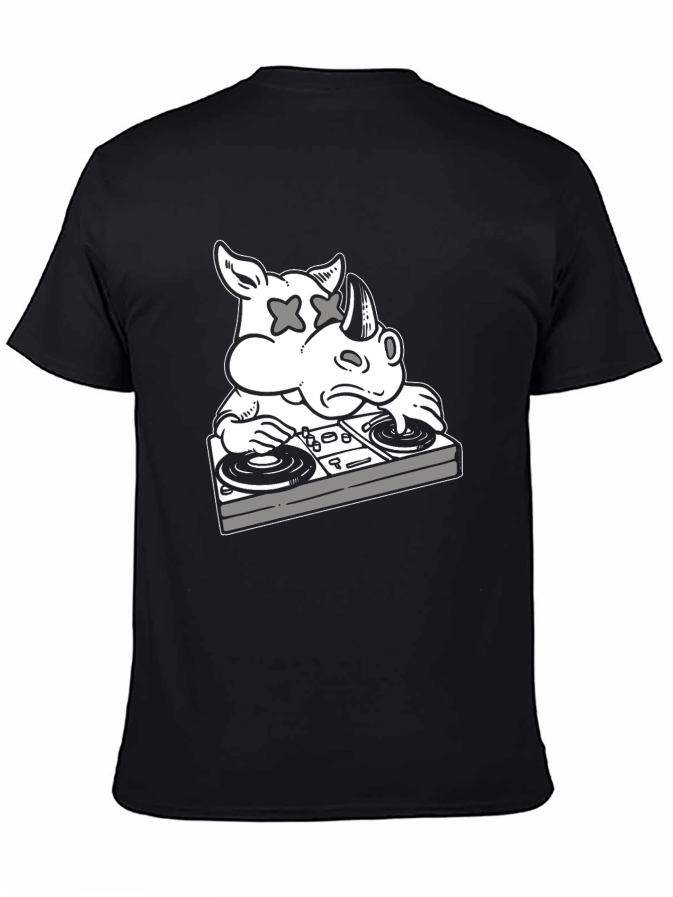 DJ Rhino Graphic T-Shirt - Black