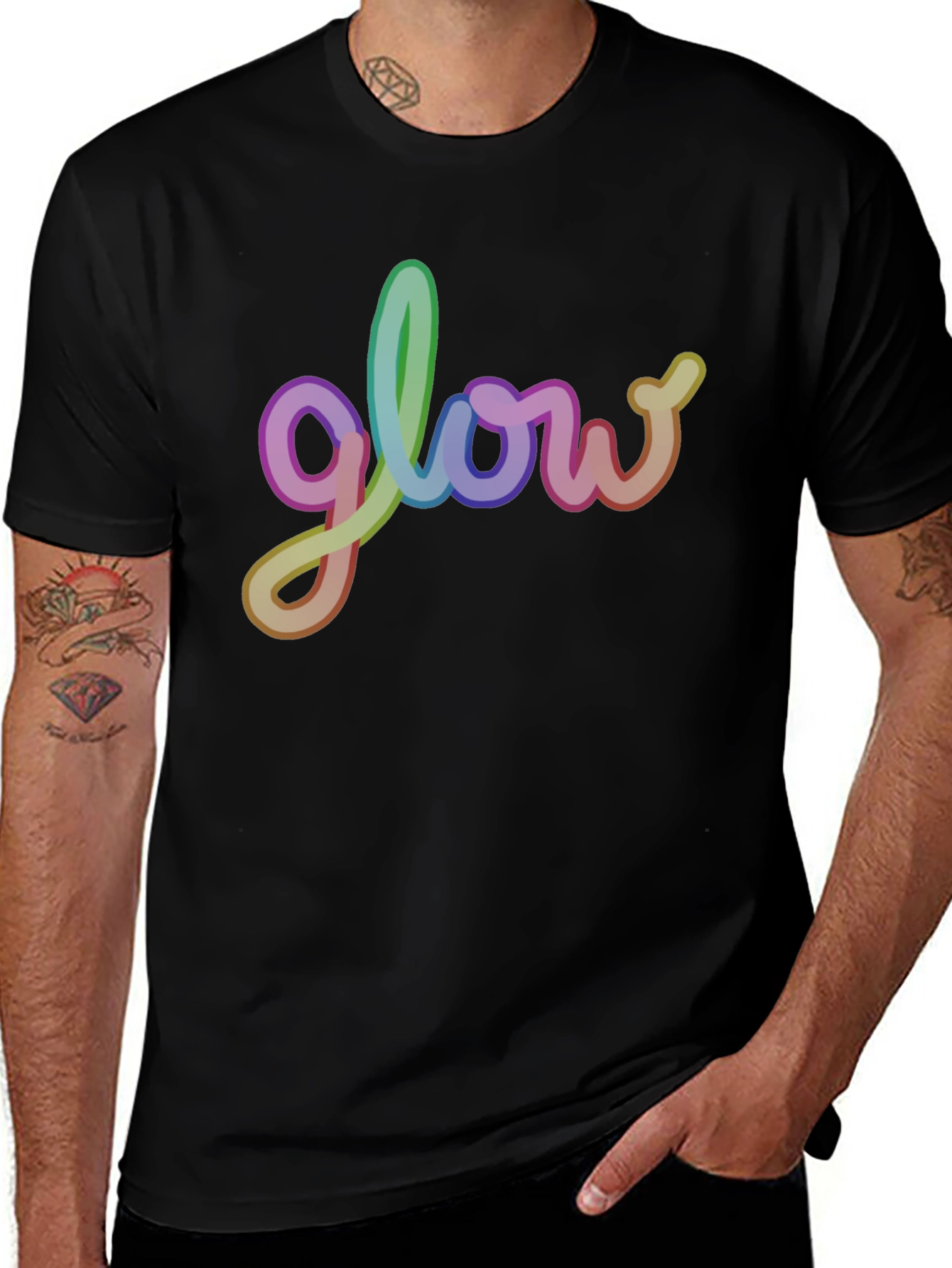 Glow Rainbow Graphic T-Shirt