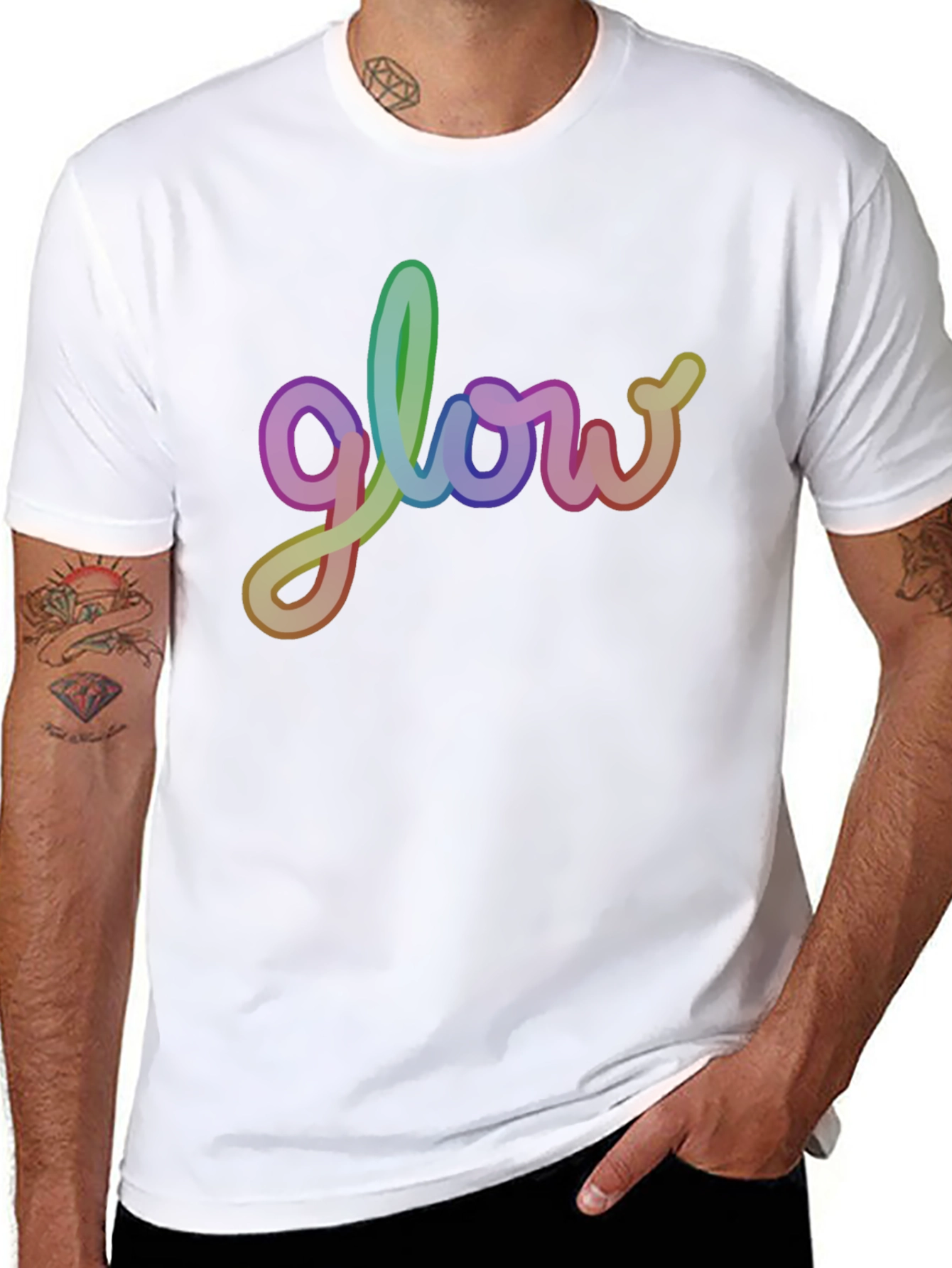 Glow Rainbow Graphic T-Shirt