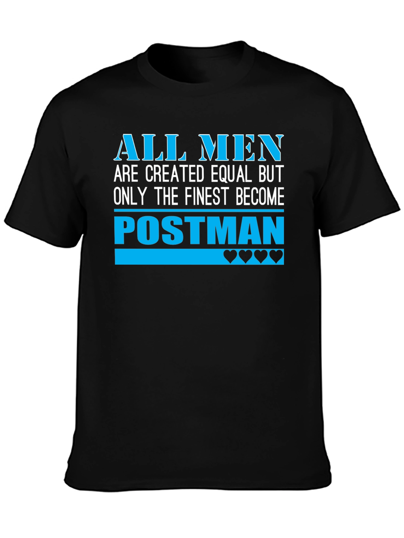 Finest Postman T-Shirt - Black Cotton Tee