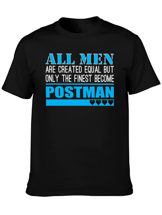 Finest Postman T-Shirt - Black Cotton Tee
