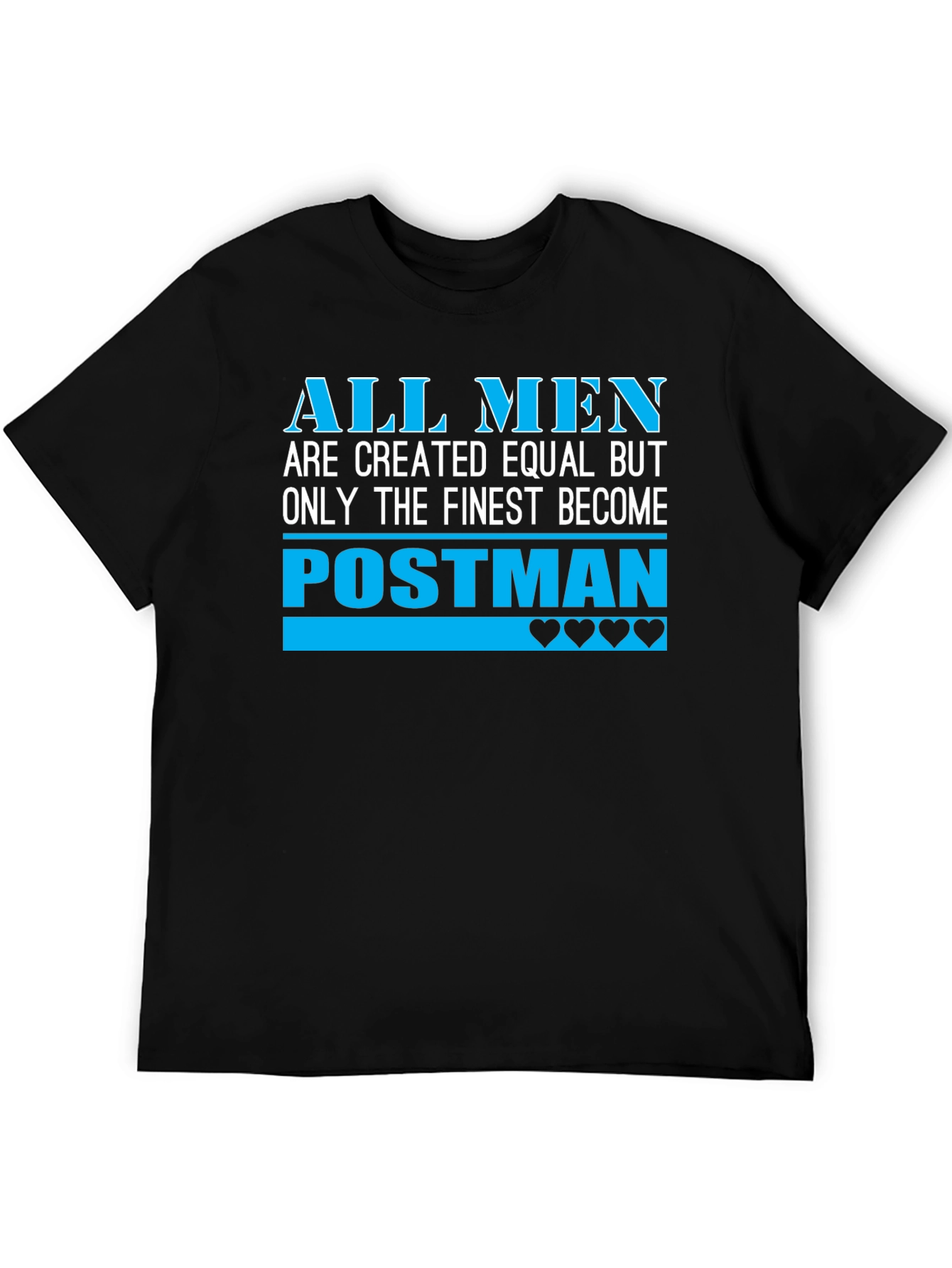 Finest Postman T-Shirt - Black Cotton Tee