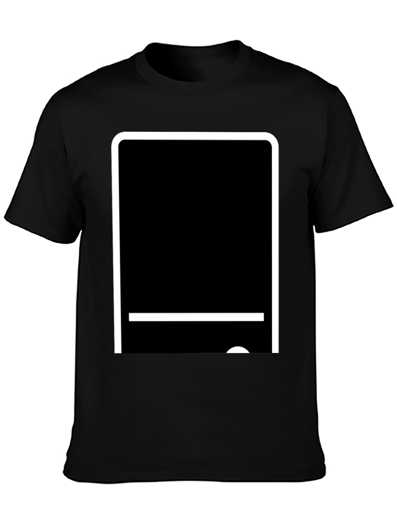 Modern Tech Tablet Graphic T-Shirt - Black