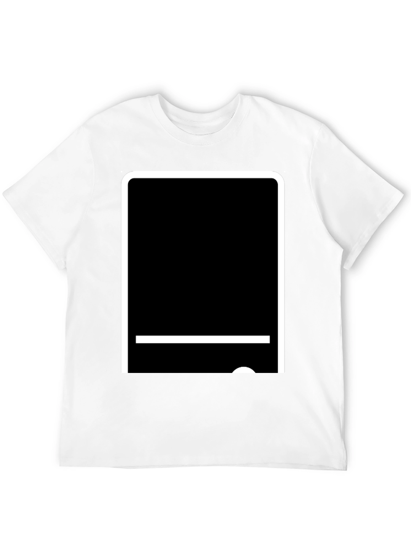 Modern Tech Tablet Graphic T-Shirt - Black