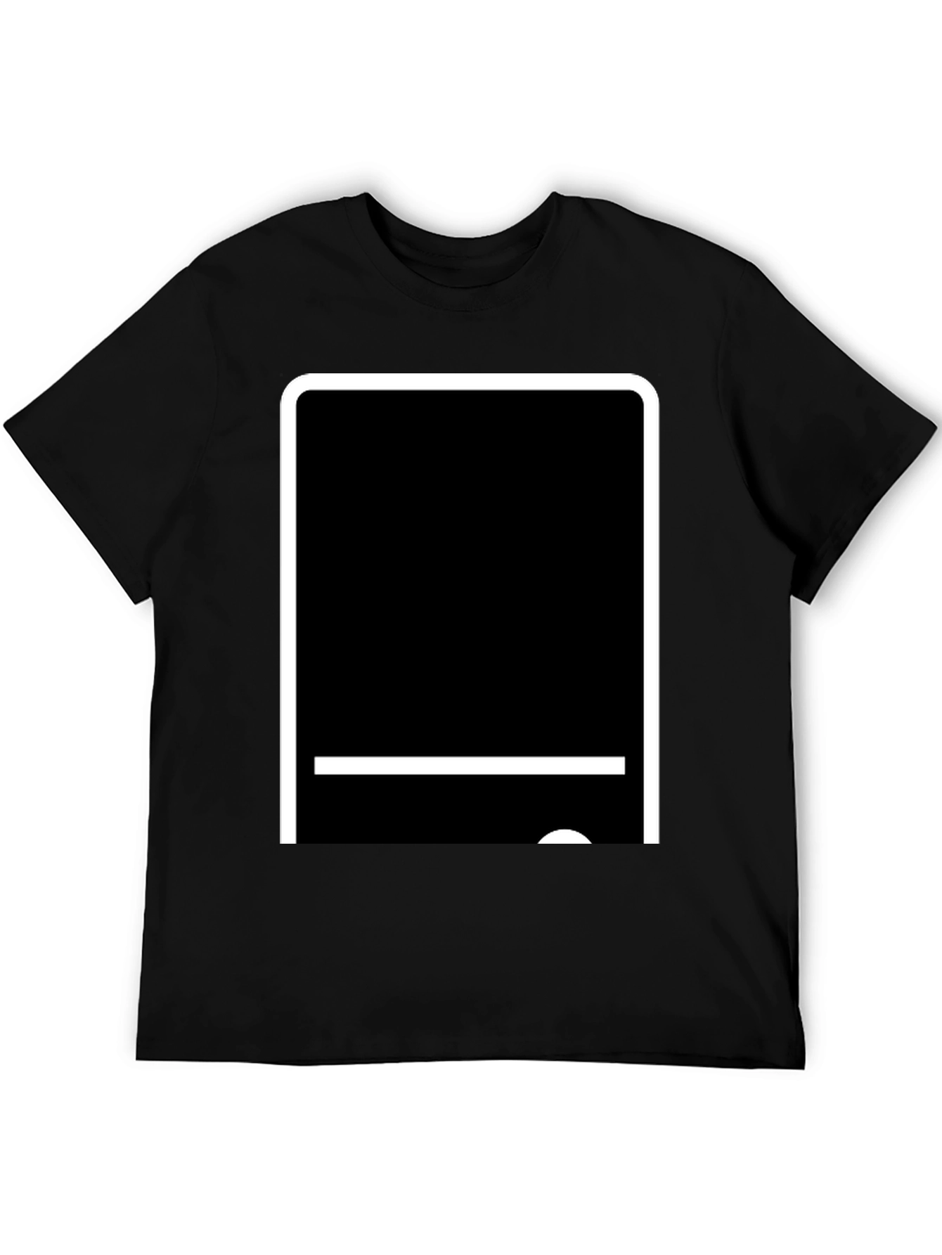 Modern Tech Tablet Graphic T-Shirt - Black