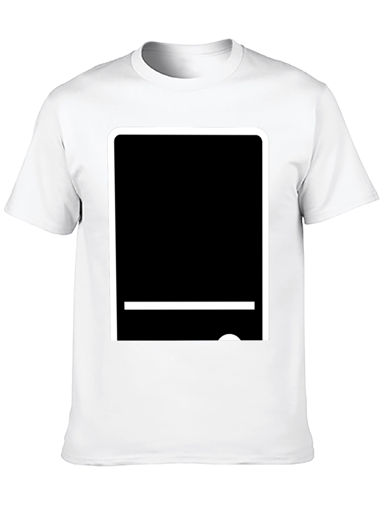 Modern Tech Tablet Graphic T-Shirt - Black