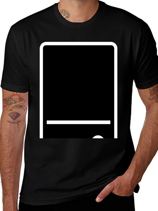 Modern Tech Tablet Graphic T-Shirt - Black