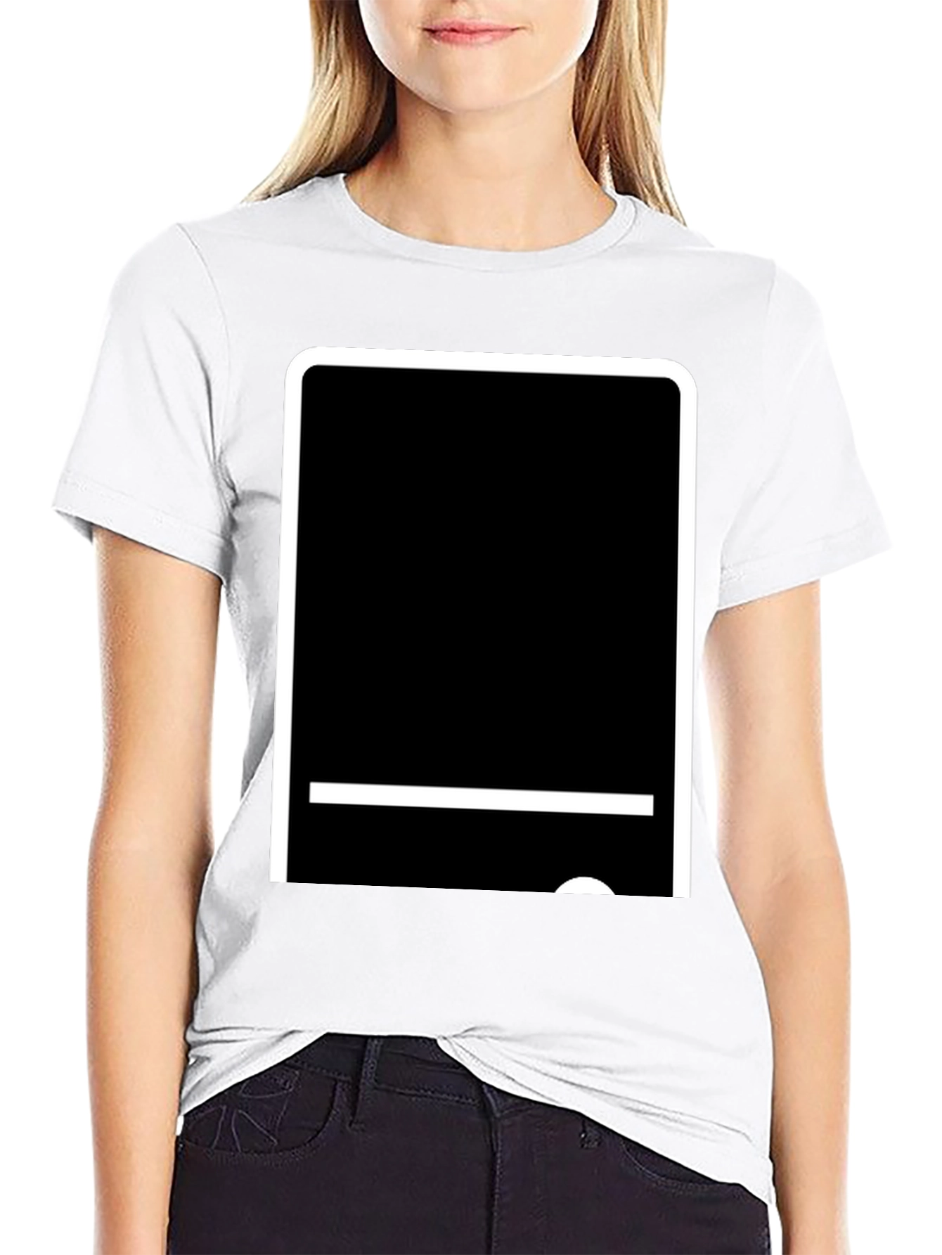 Modern Tech Tablet Graphic T-Shirt - Black