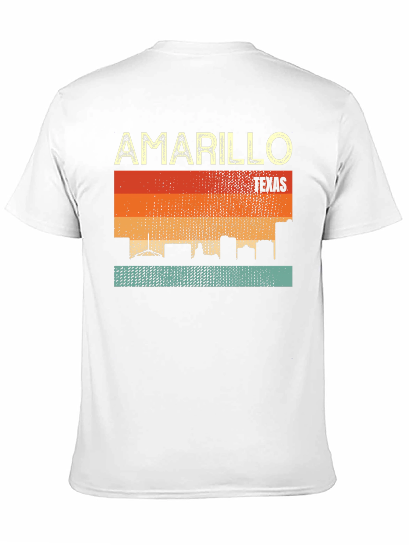 Amarillo Texas Skyline Retro T-Shirt