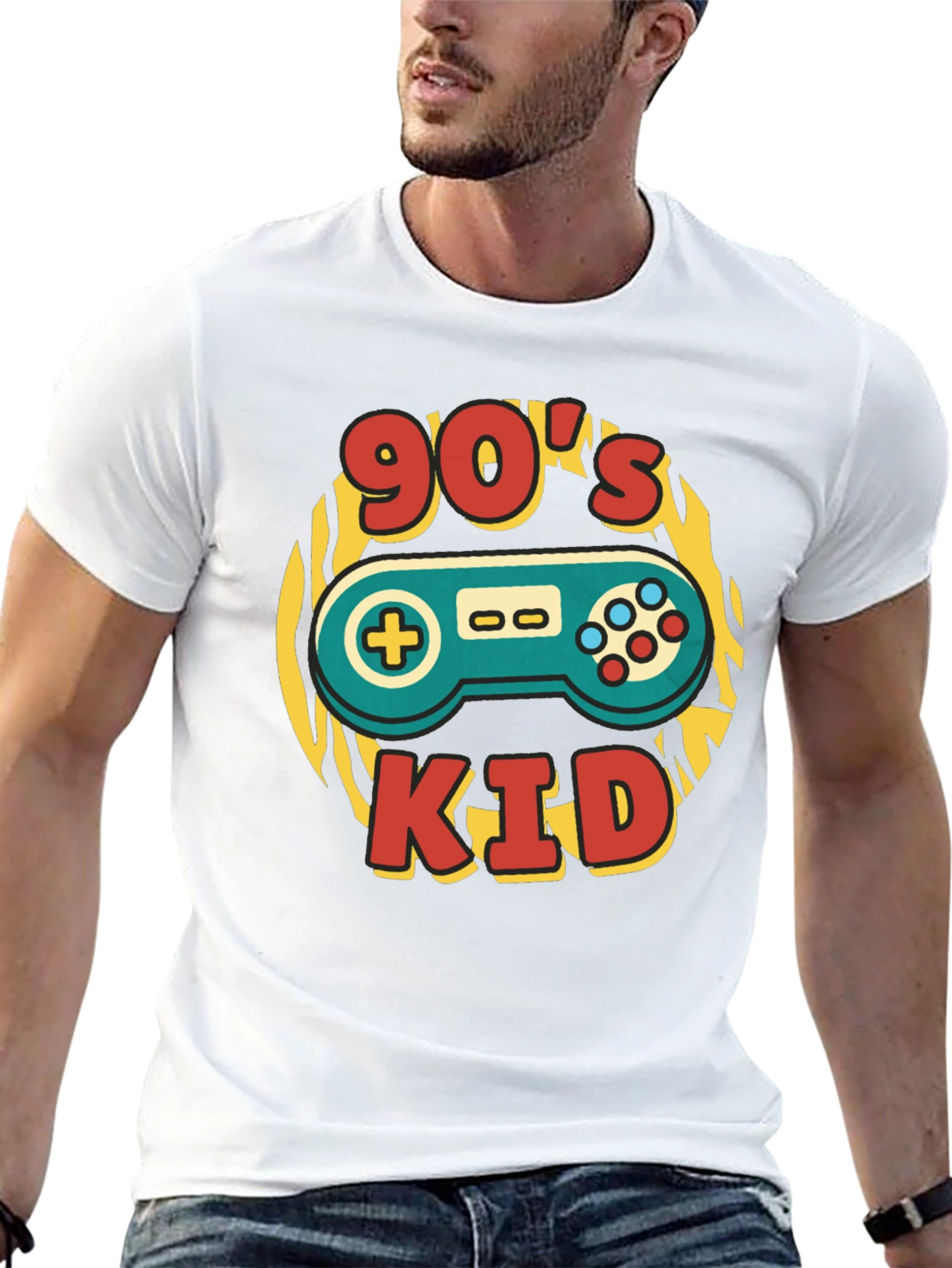 90s Kid T-Shirt - Retro Gamer Style