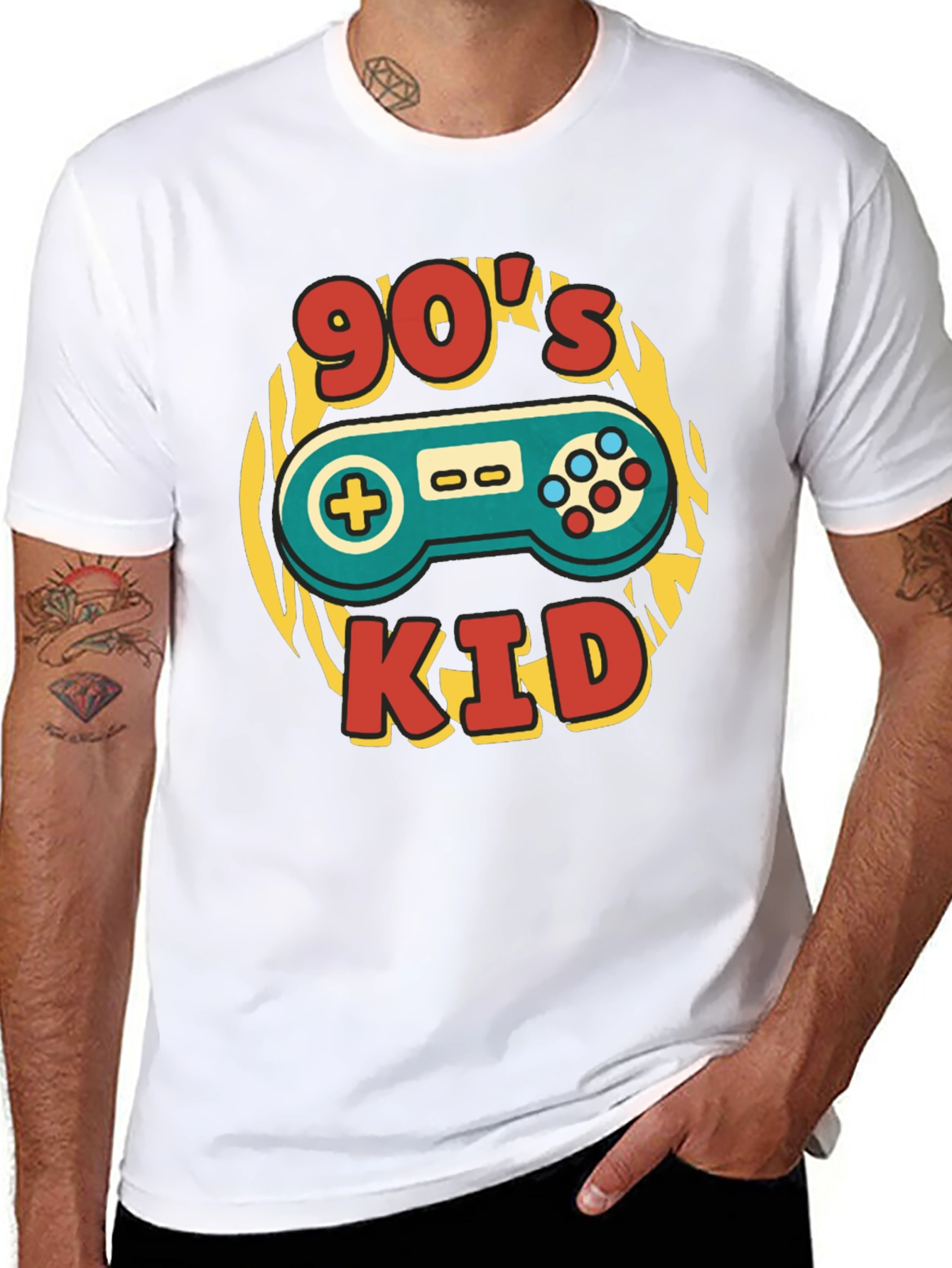 90s Kid T-Shirt - Retro Gamer Style