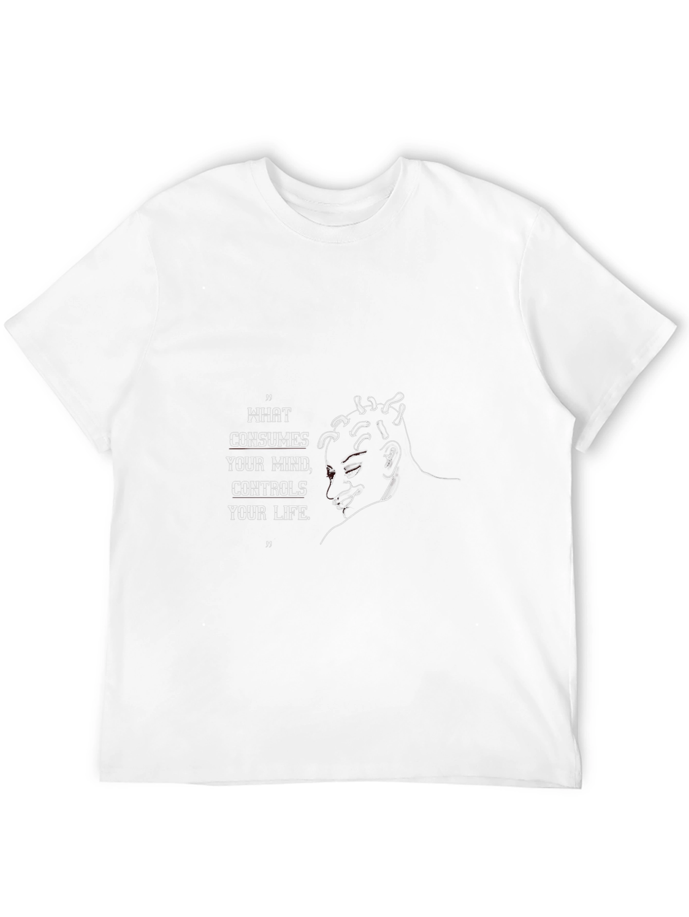 Mind Over Matter Tee - Motivational Quote Black T-Shirt
