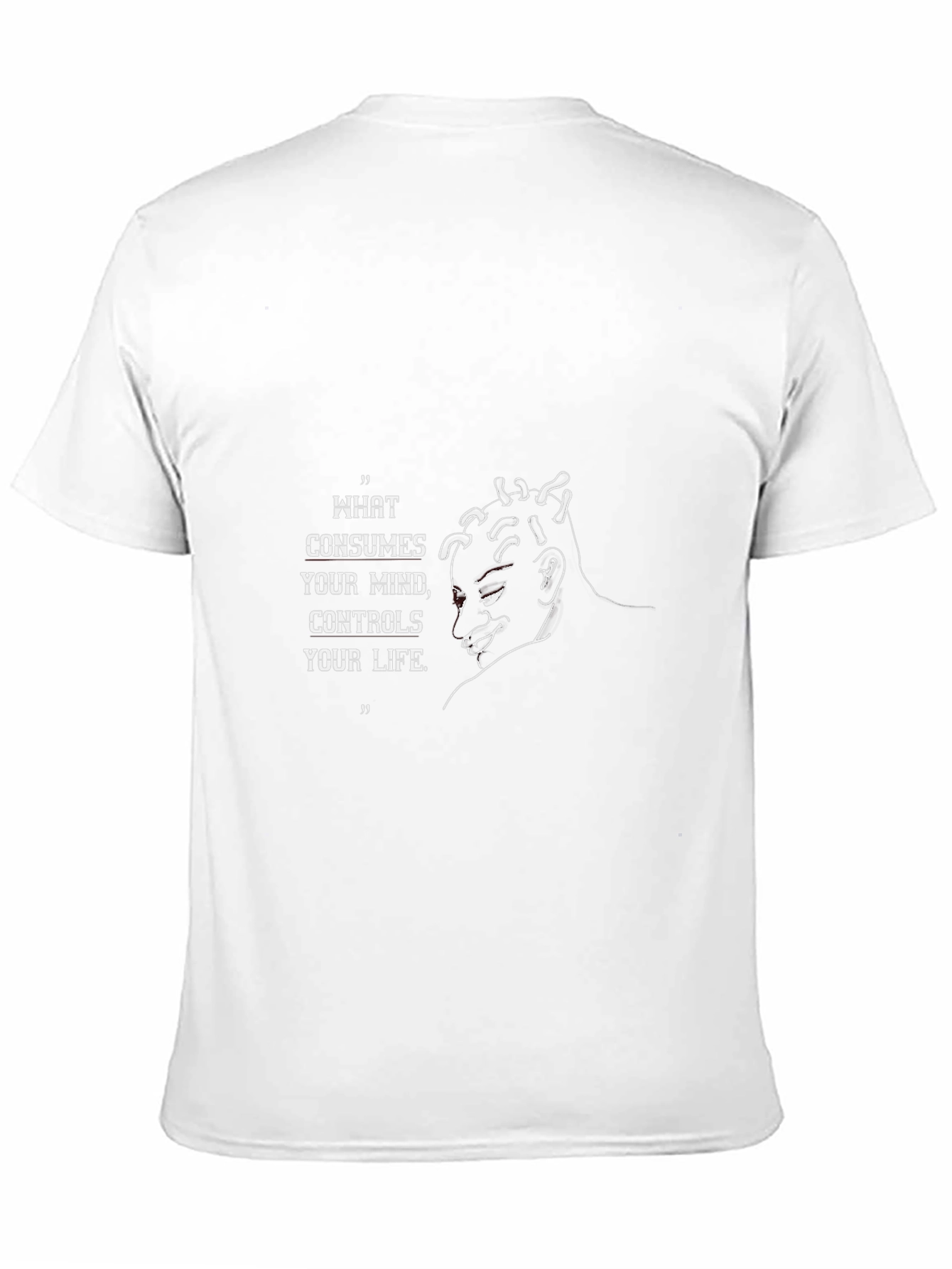 Mind Over Matter Tee - Motivational Quote Black T-Shirt