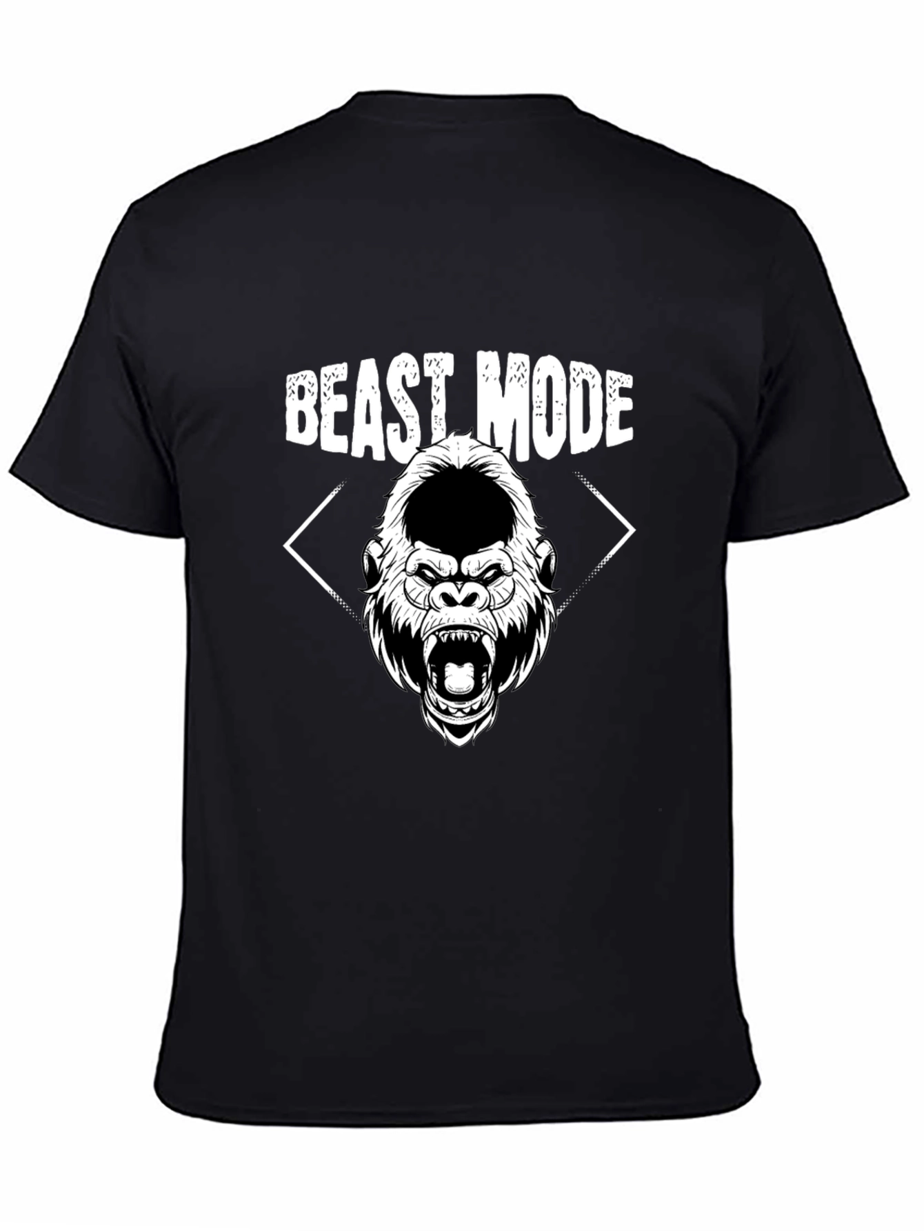 Beast Mode Graphic Tee - Gorilla Design Black