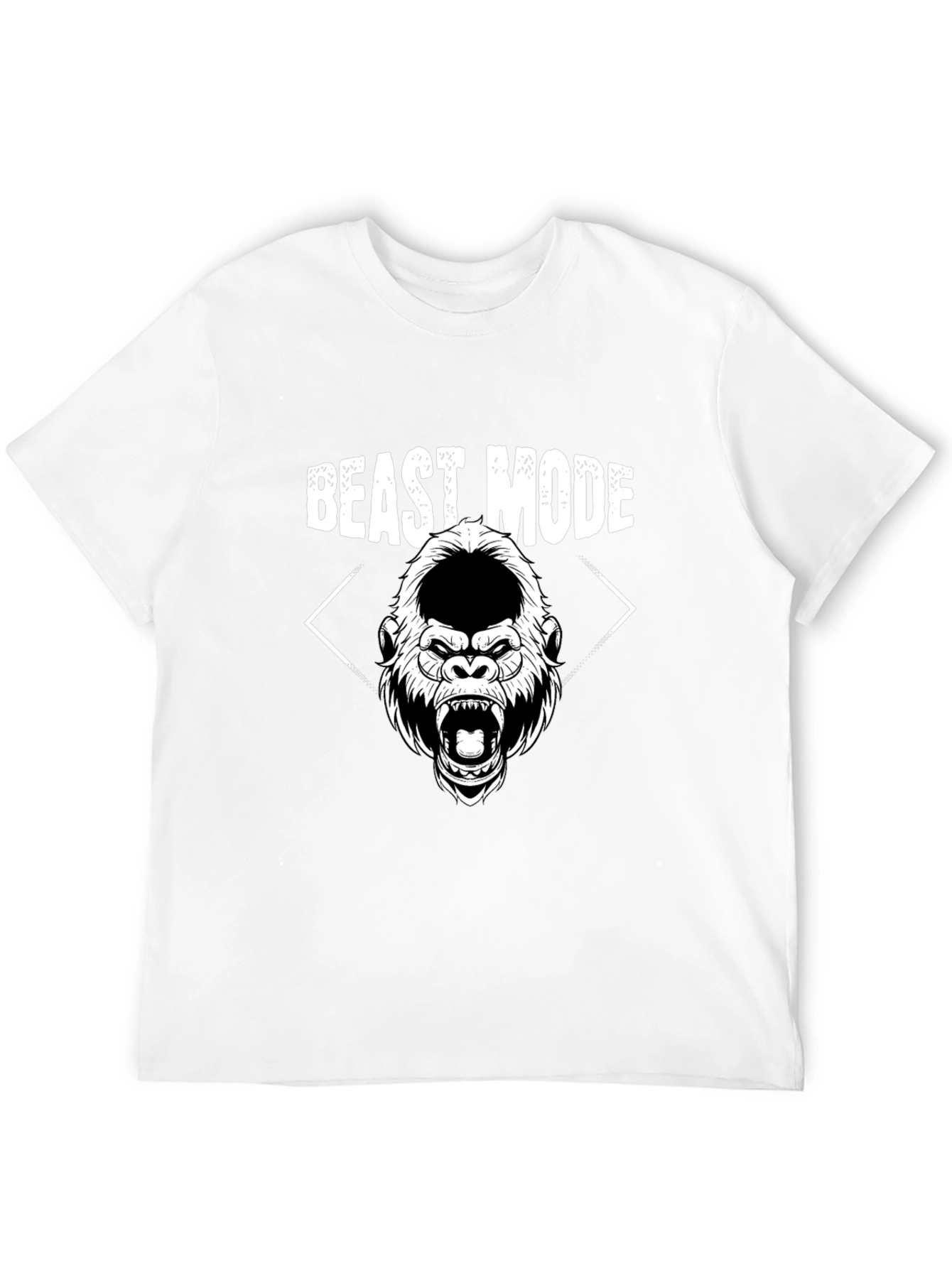 Beast Mode Graphic Tee - Gorilla Design Black