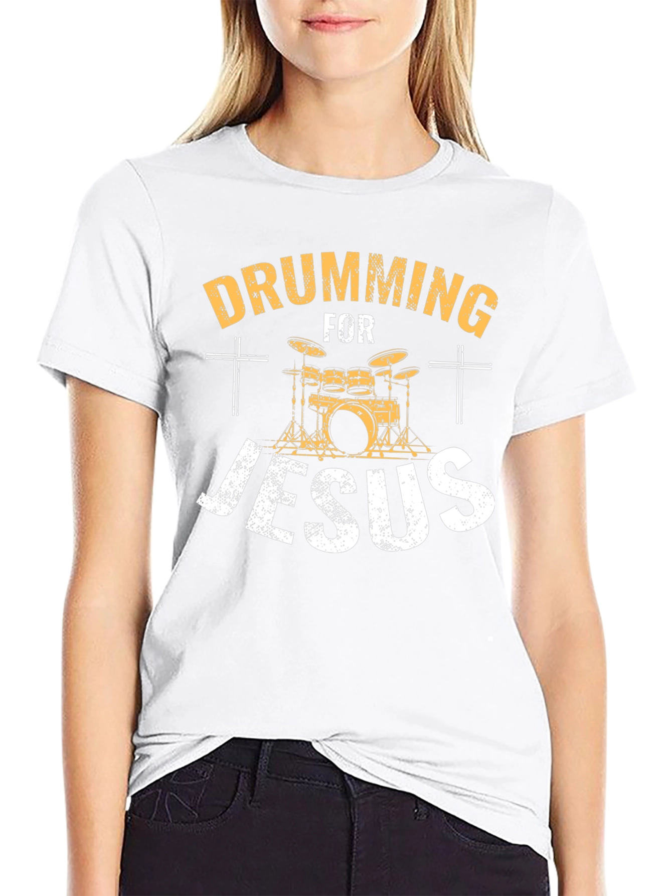Drumming for Jesus T-Shirt - Christian Drummer Tee