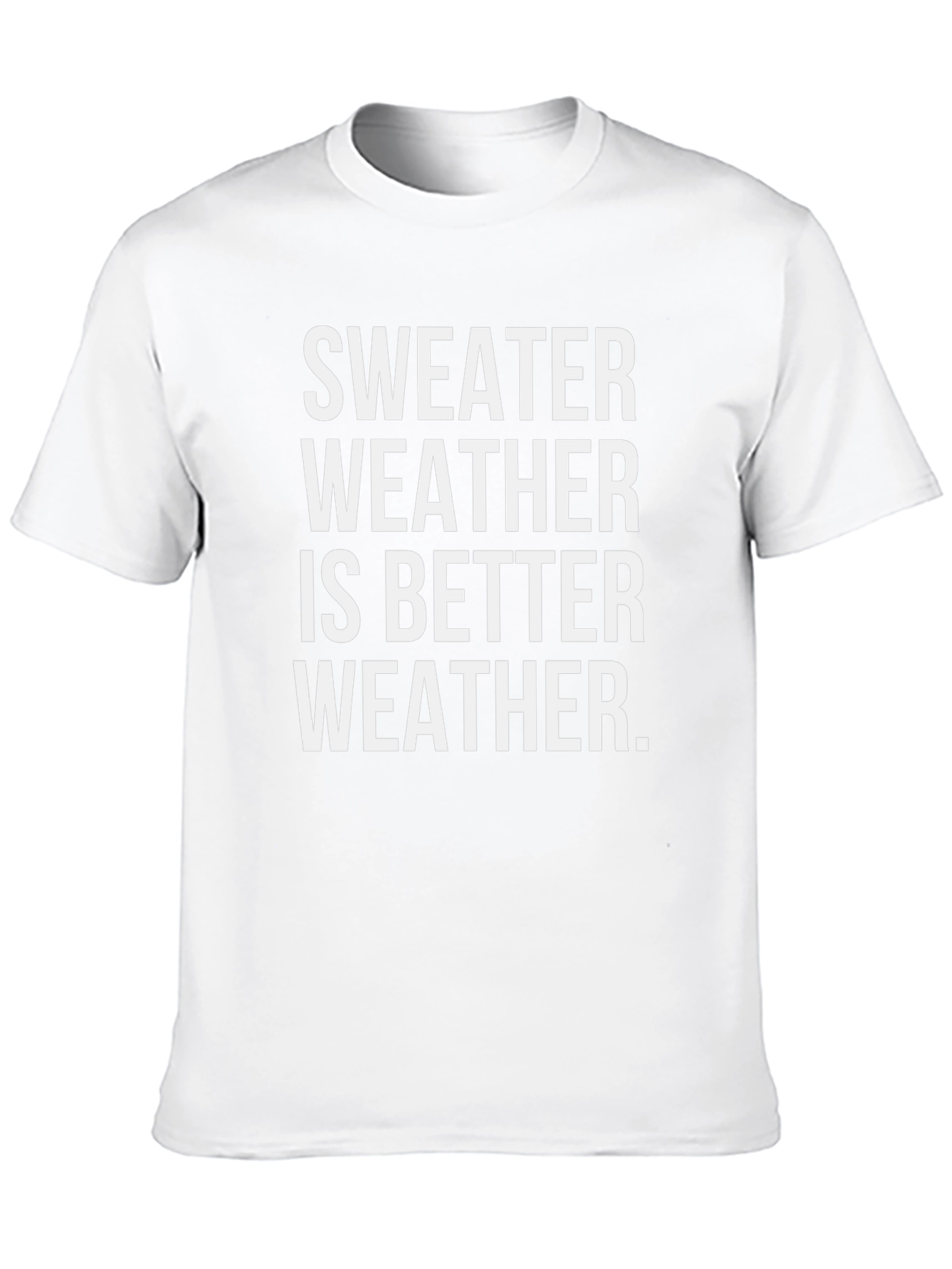 Sweater Weather Graphic T-Shirt - Cozy Season Apparel