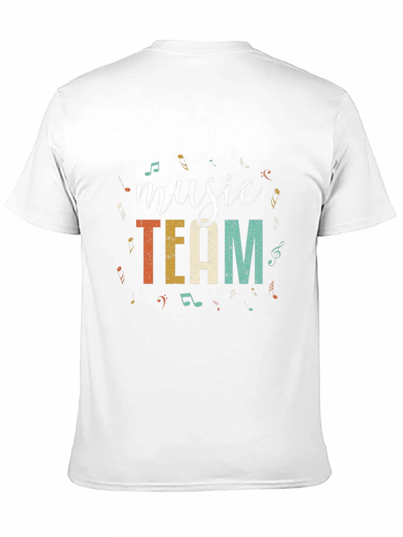 Music Team T-Shirt - Black Cotton Blend Tee