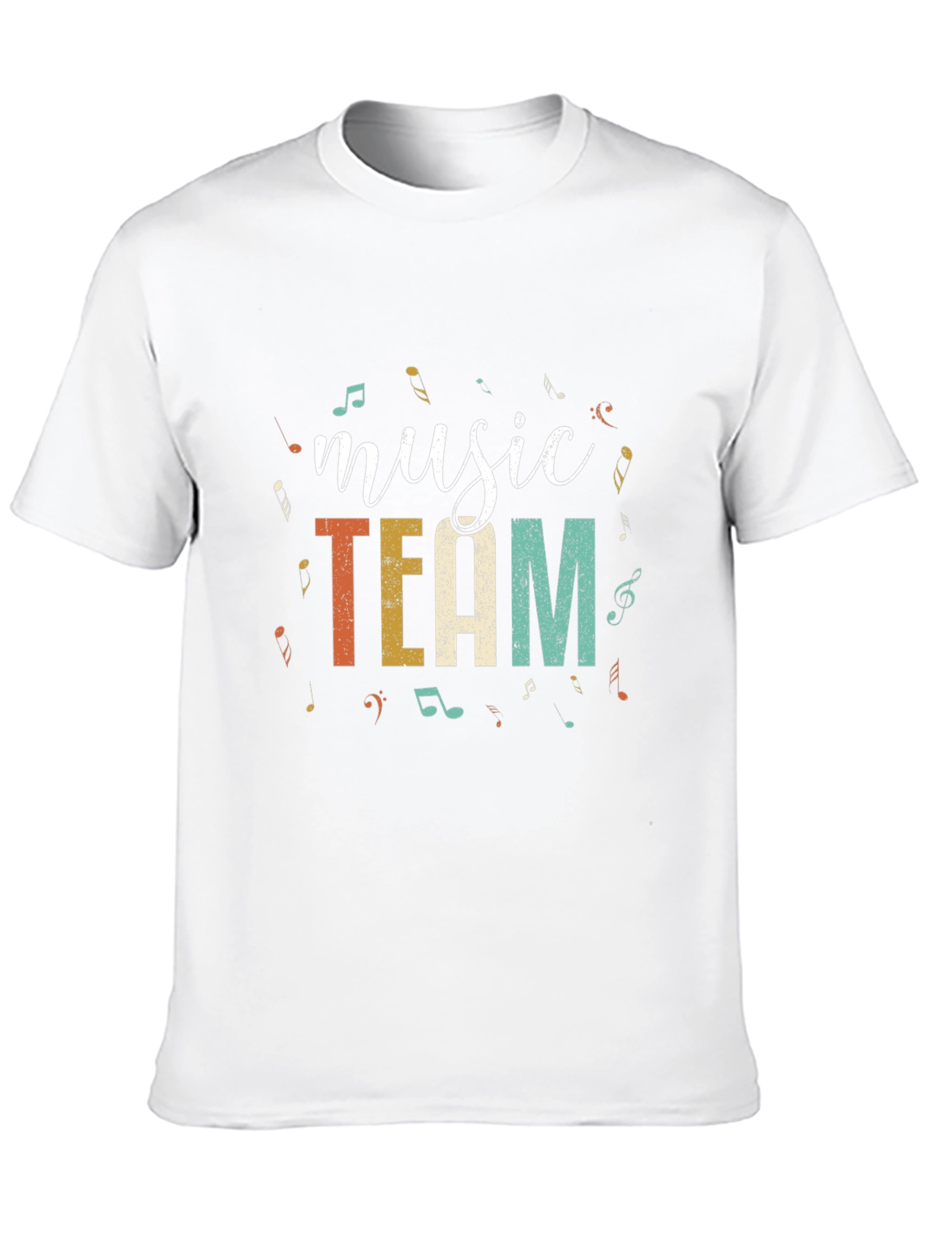 Music Team T-Shirt - Black Cotton Blend Tee