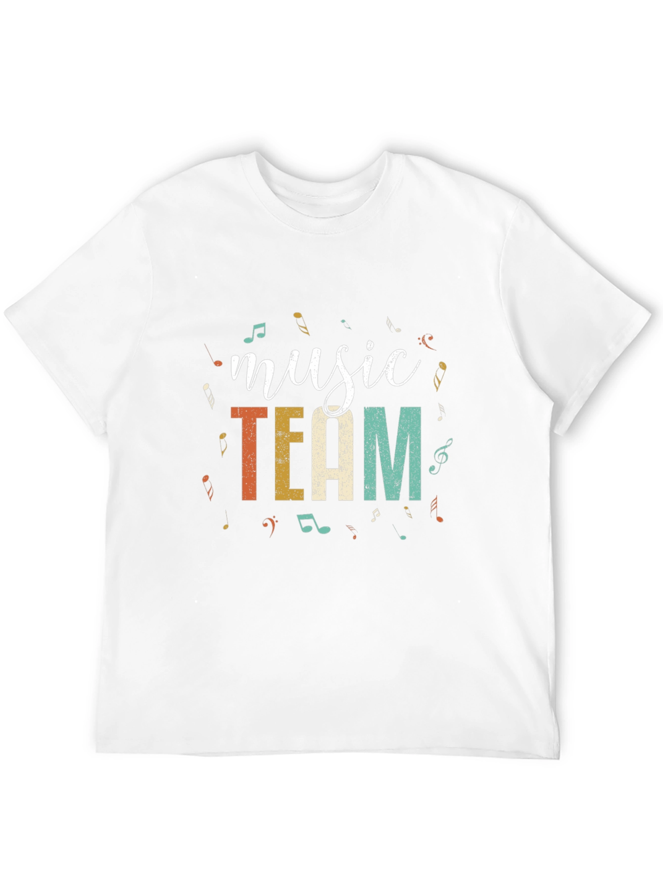 Music Team T-Shirt - Black Cotton Blend Tee