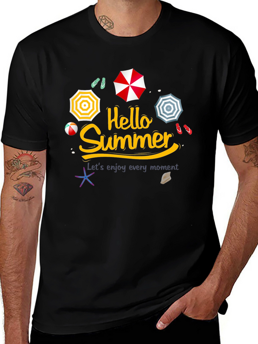 Hello Summer Graphic Tee - Beach Vibes