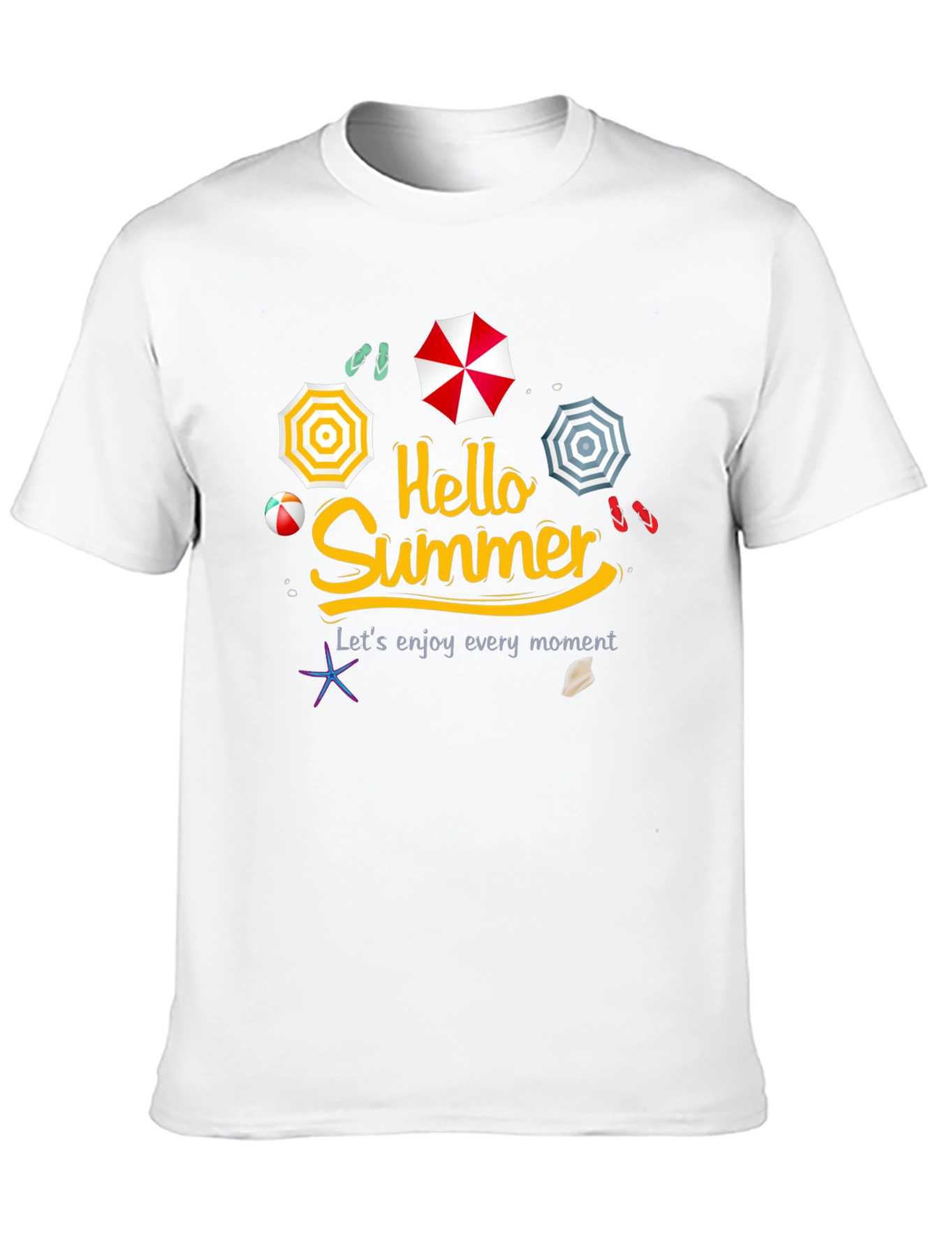 Hello Summer Graphic Tee - Beach Vibes
