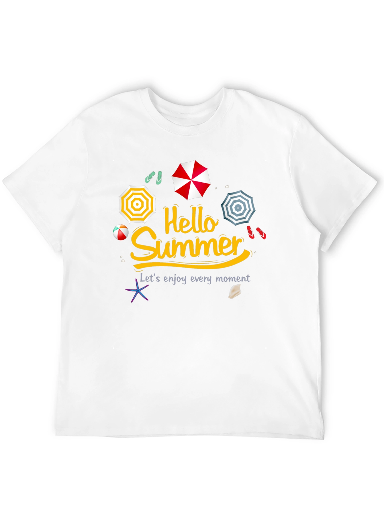 Hello Summer Graphic Tee - Beach Vibes
