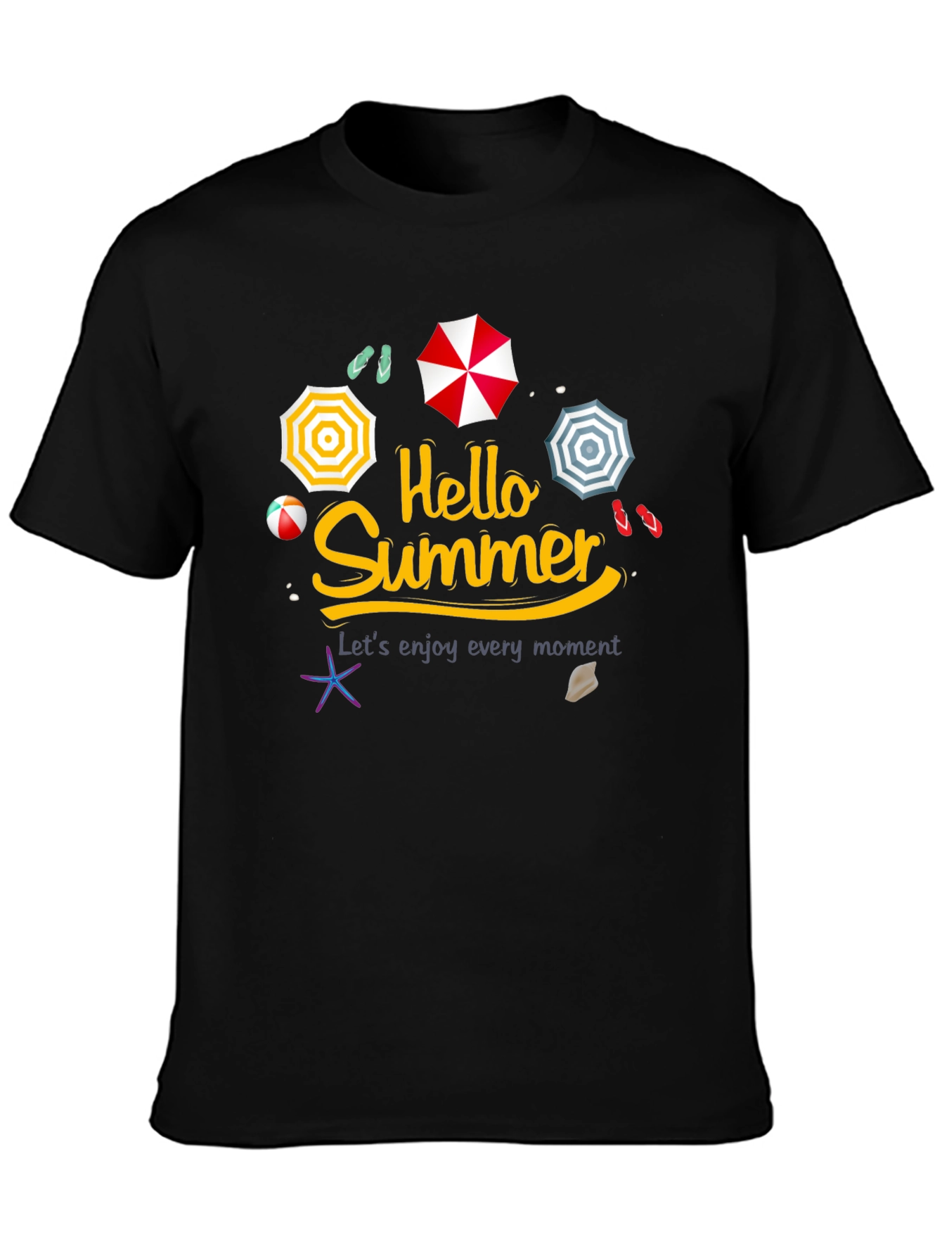 Hello Summer Graphic Tee - Beach Vibes
