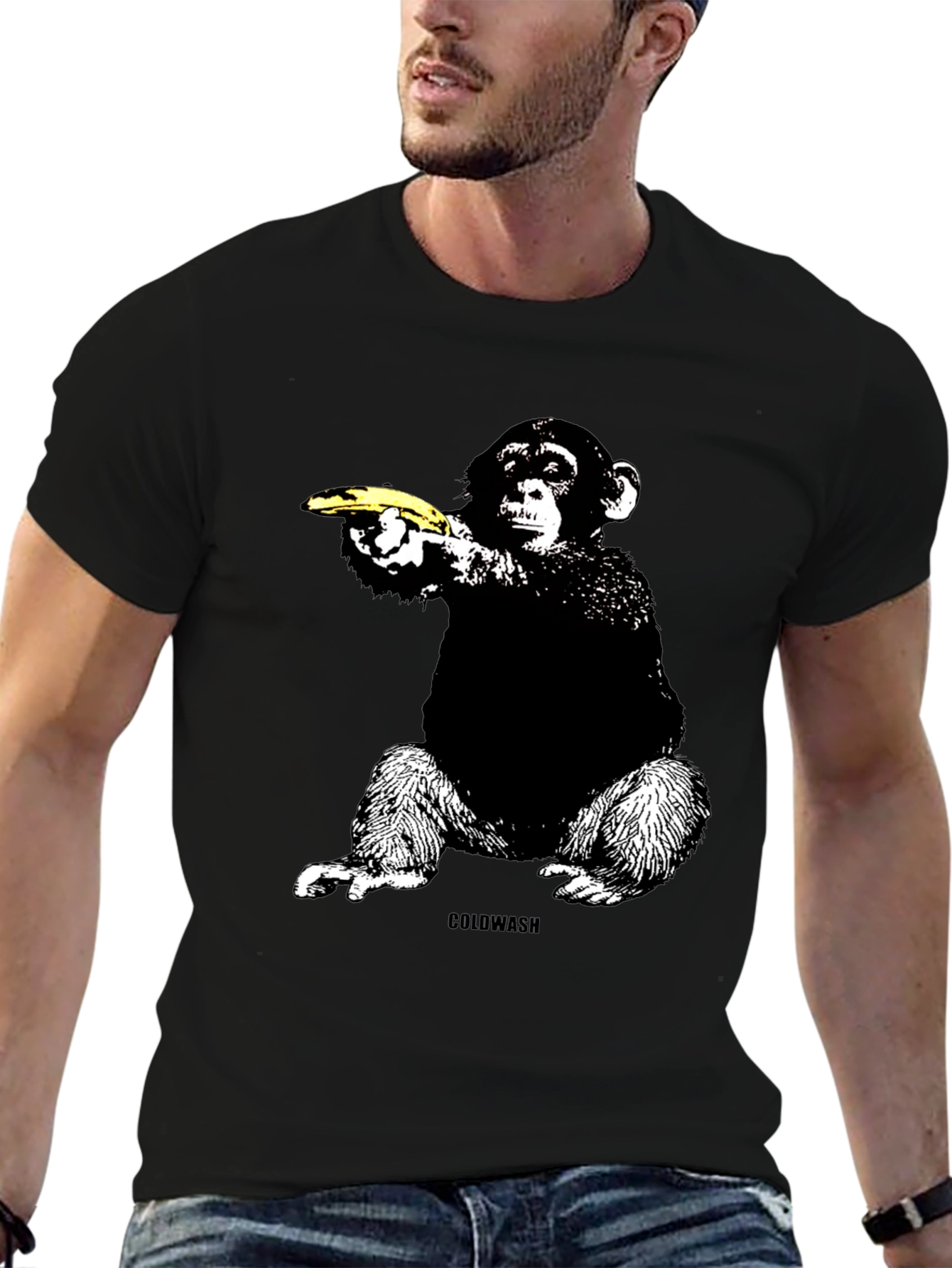 Banana Gun Monkey T-Shirt - Unique Graphic Tee