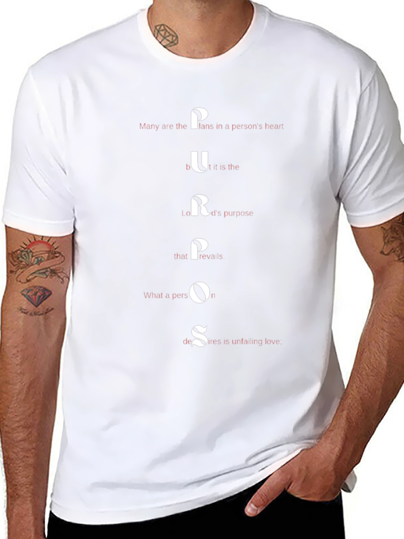 Purpose T-Shirt: Mens Black Graphic Tee