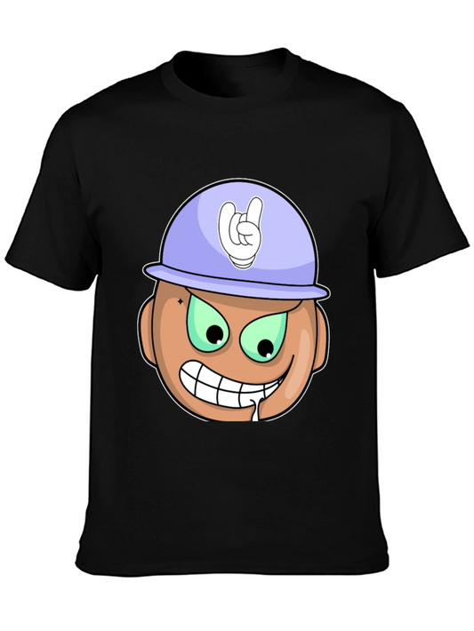 Cartoon Grinning Face T-Shirt