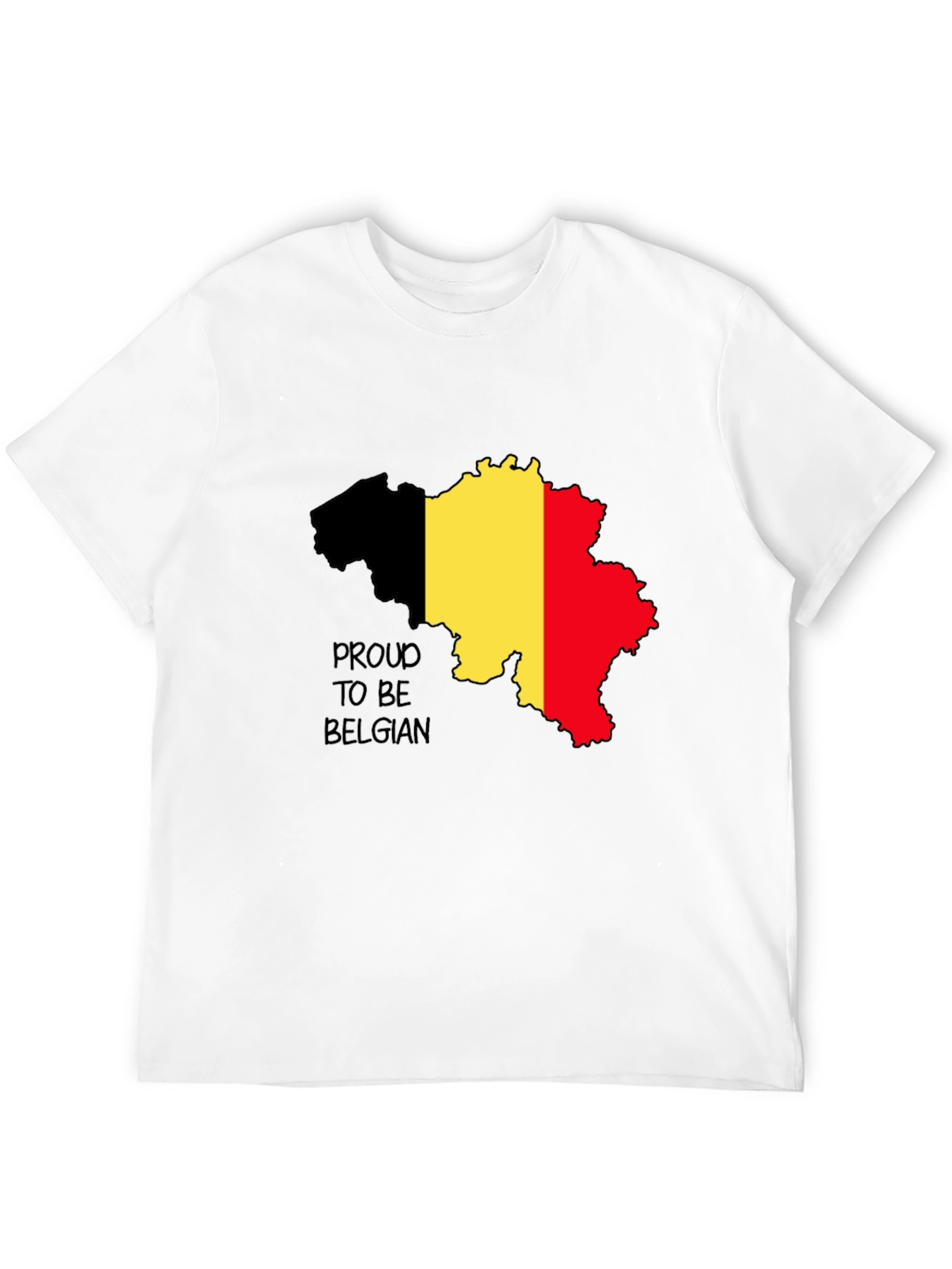 Proud to be Belgian Black T-Shirt