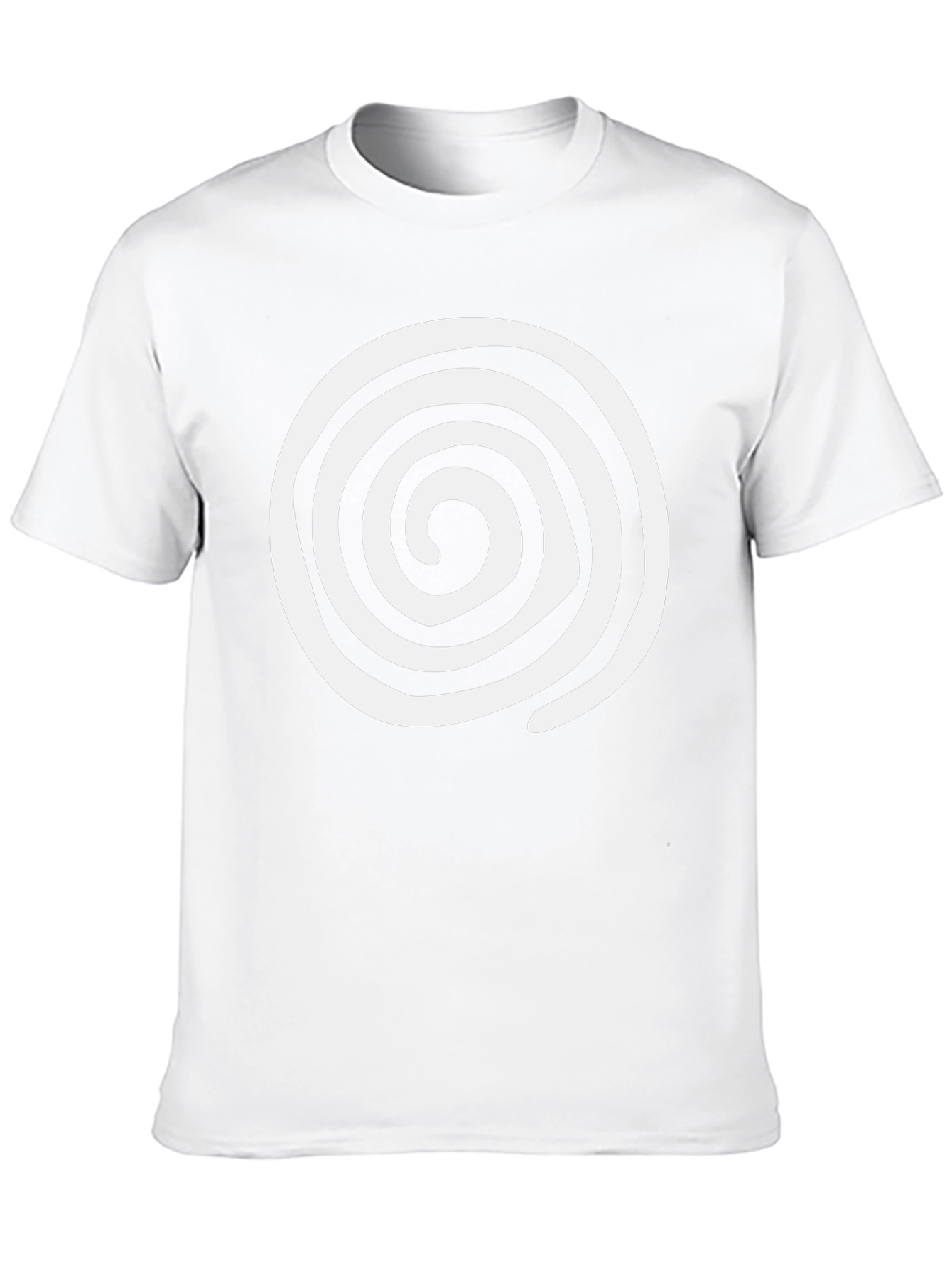 Spiral Graphic Black T-Shirt - Casual Cotton Tee