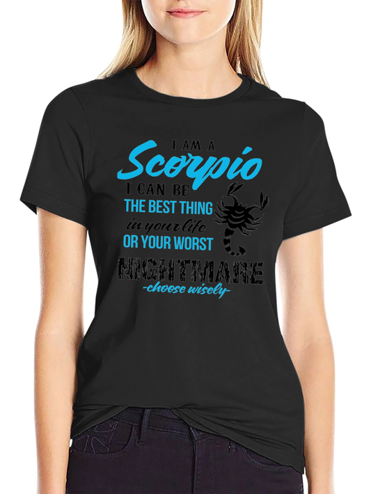 Scorpio Zodiac T-Shirt - Best Thing Nightmare Graphic Tee