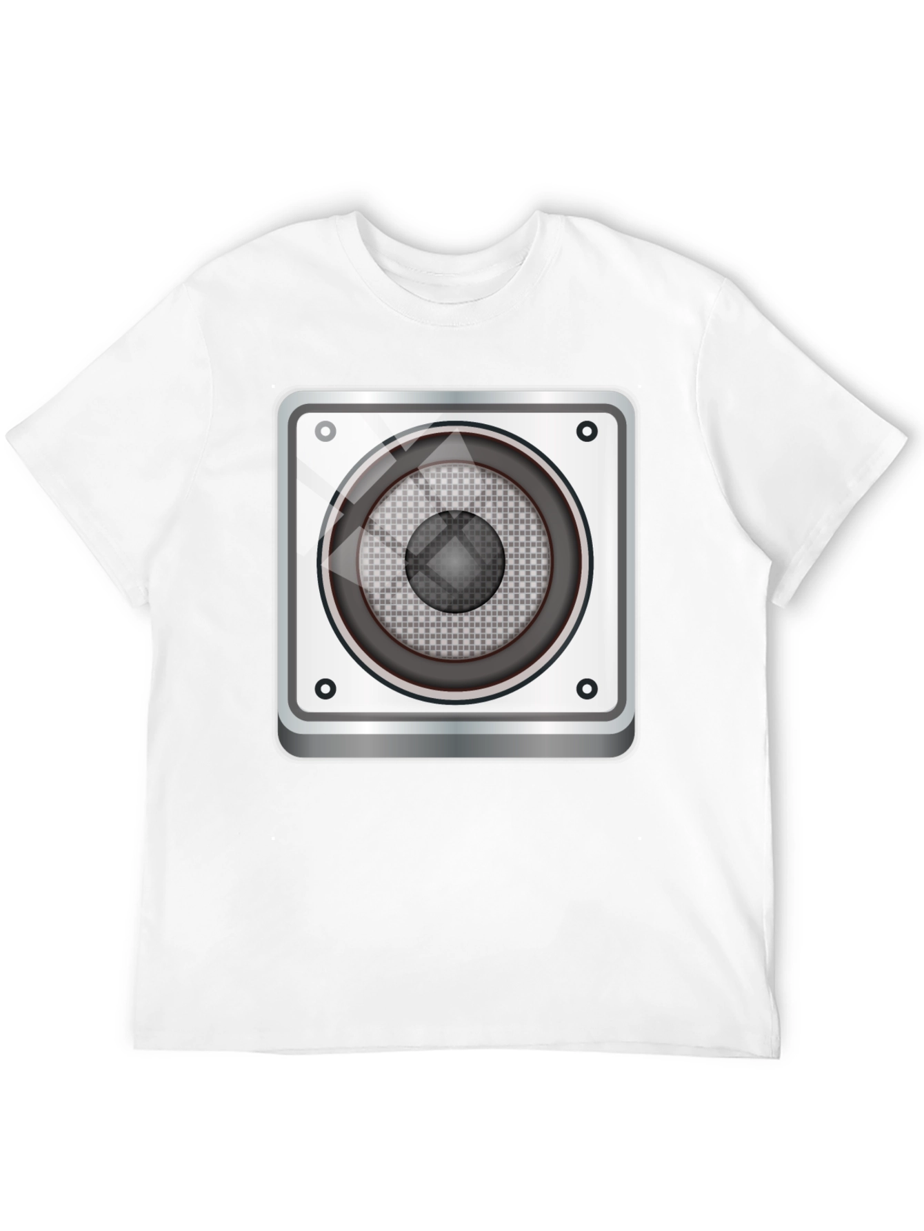 Speaker Graphic Tee - Black Cotton Blend