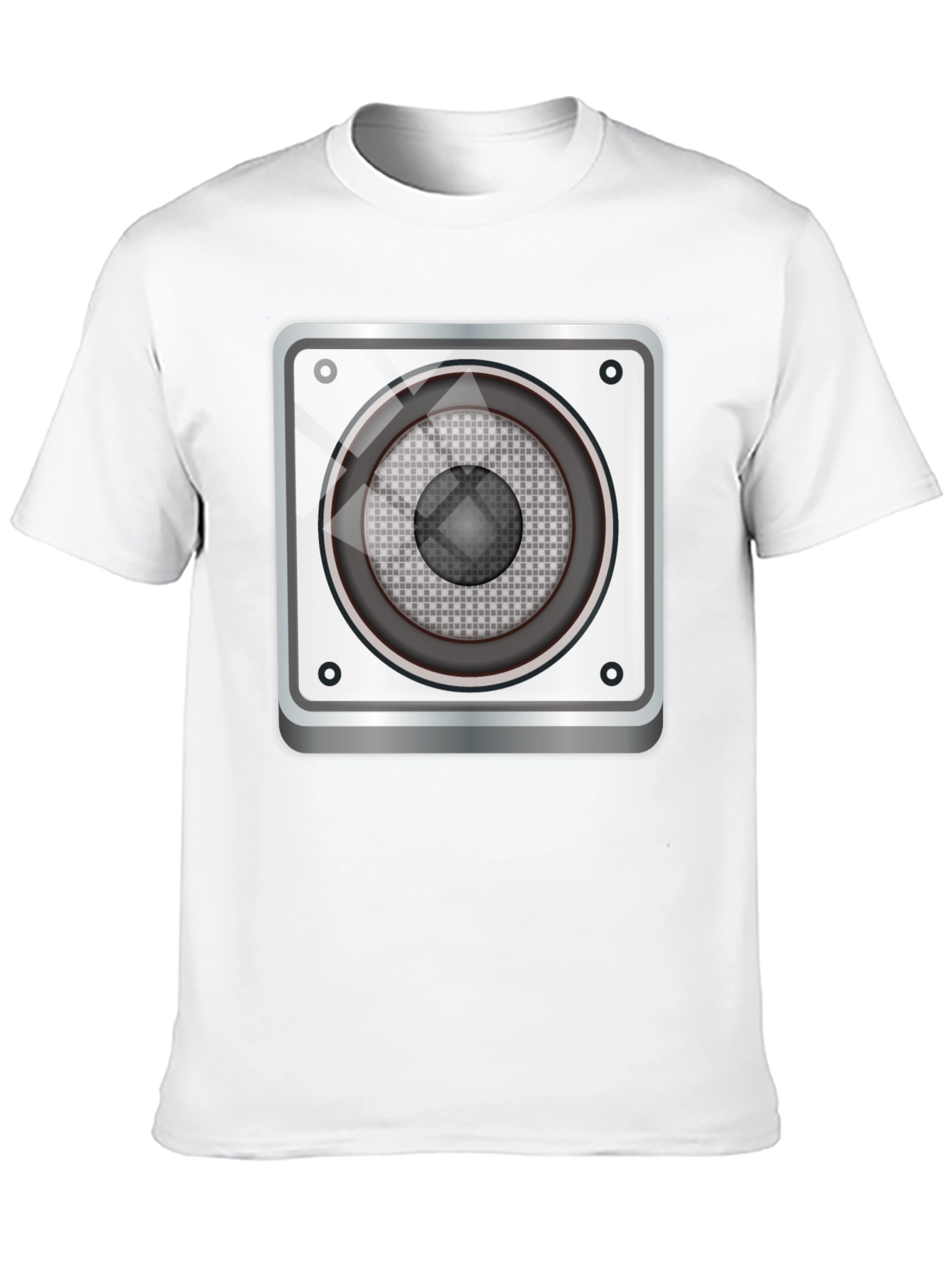 Speaker Graphic Tee - Black Cotton Blend
