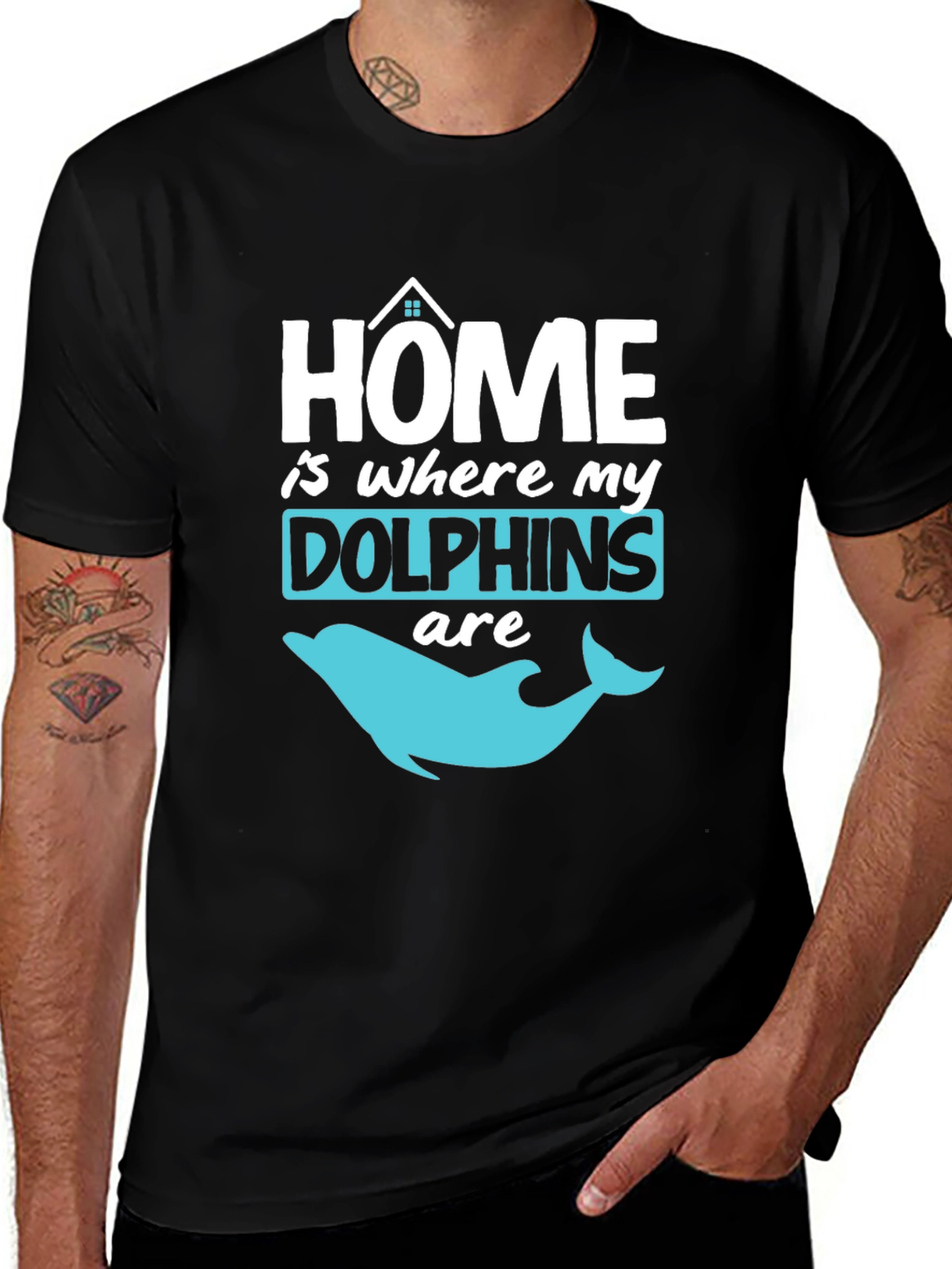 Home is Where My Dolphins Are T-Shirt