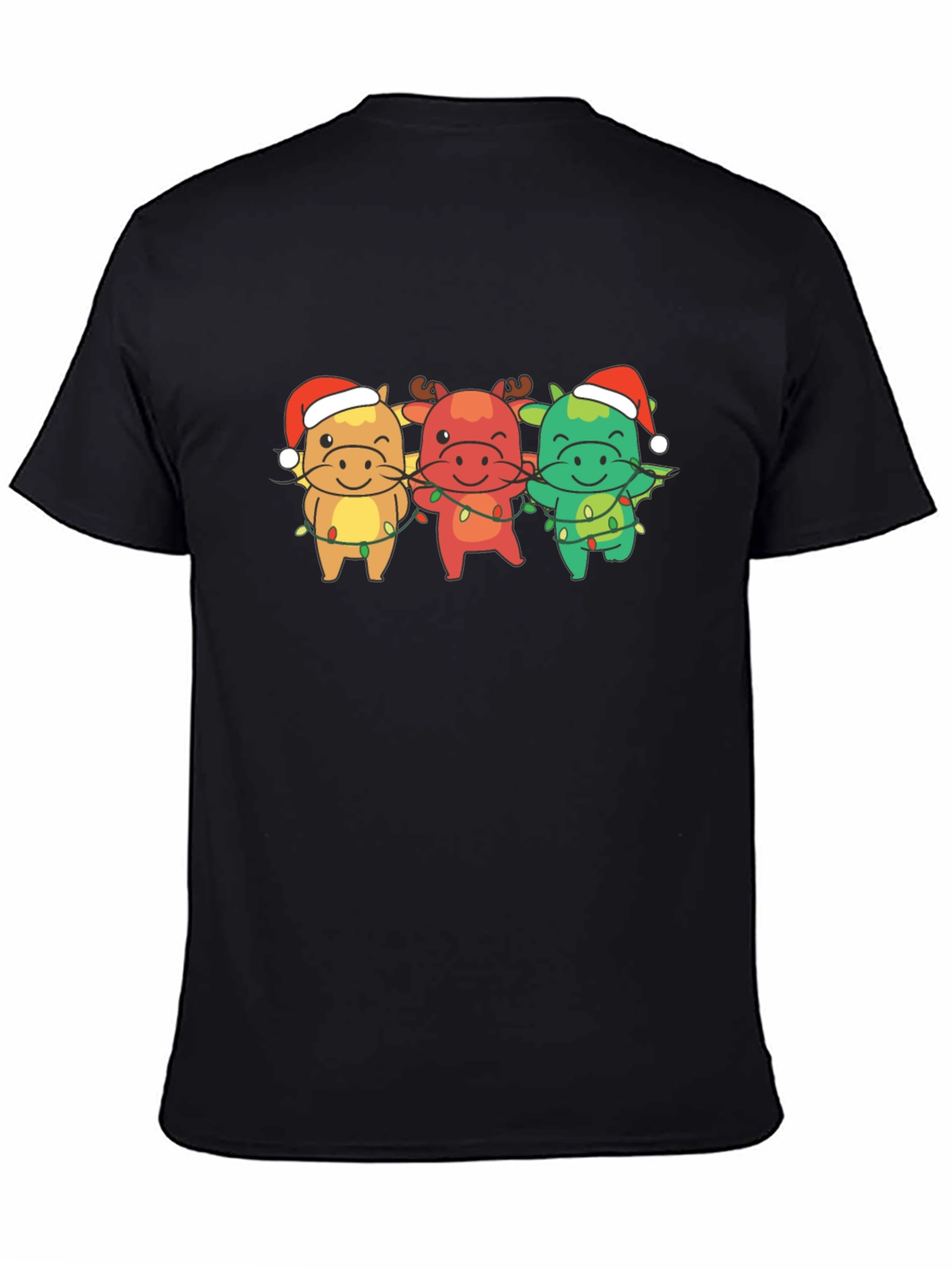 Festive Christmas Cows Graphic Tee