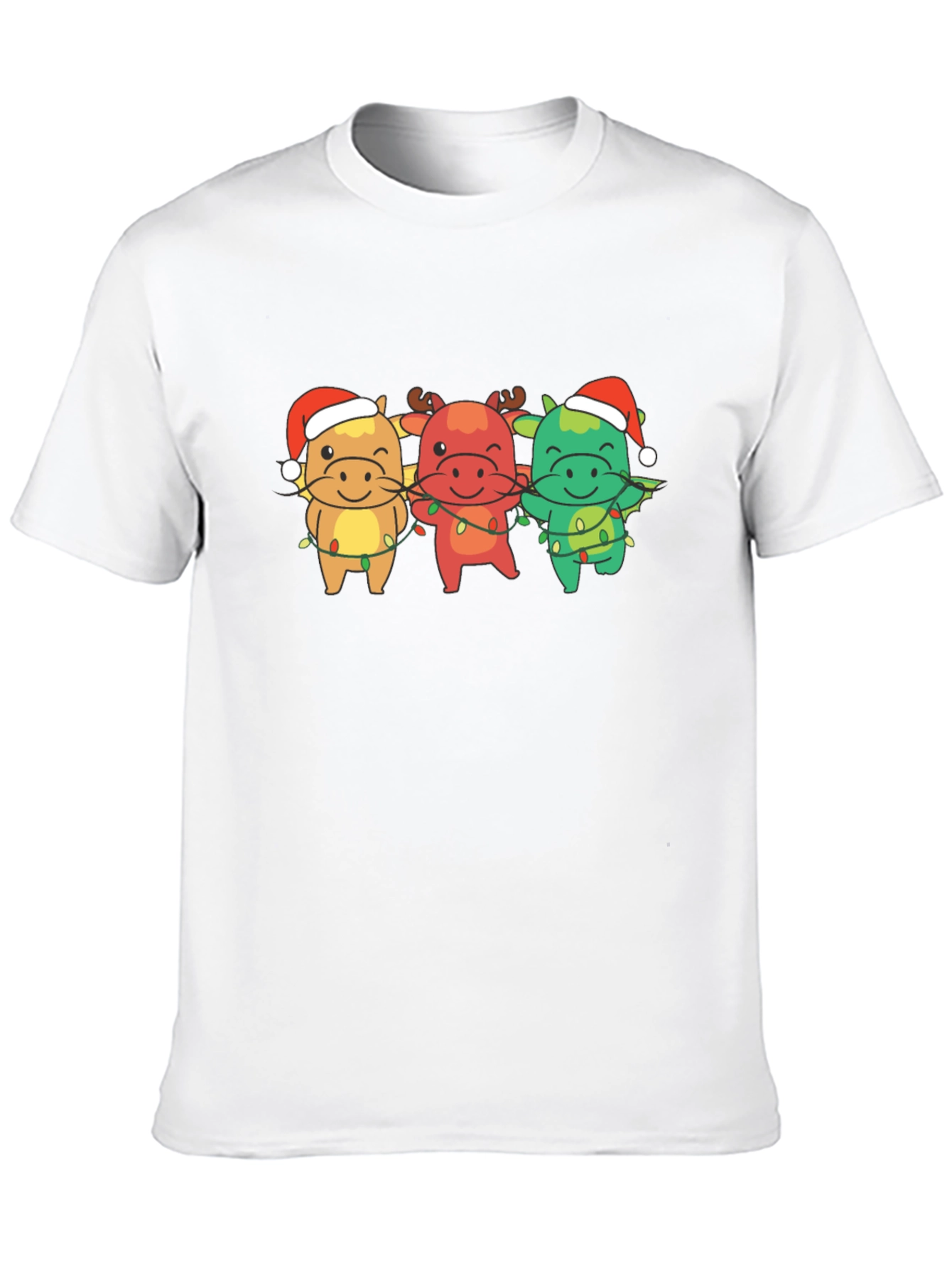 Festive Christmas Cows Graphic Tee