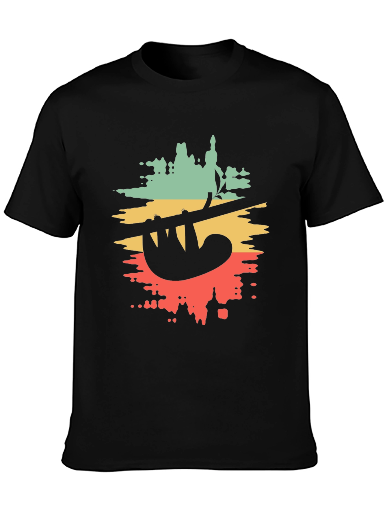 Retro Sloth Graphic Tee - Cool Relaxed Style