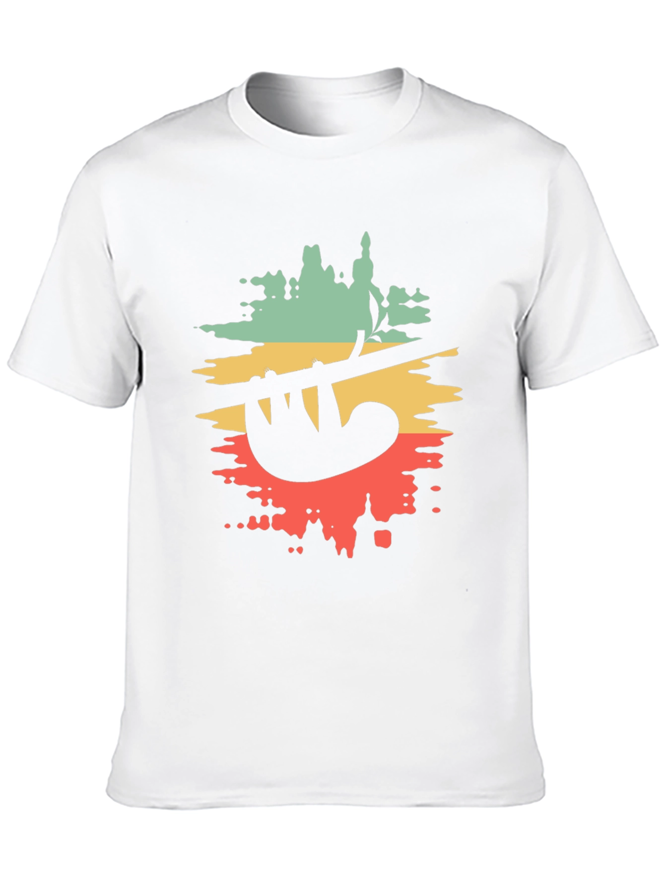 Retro Sloth Graphic Tee - Cool Relaxed Style