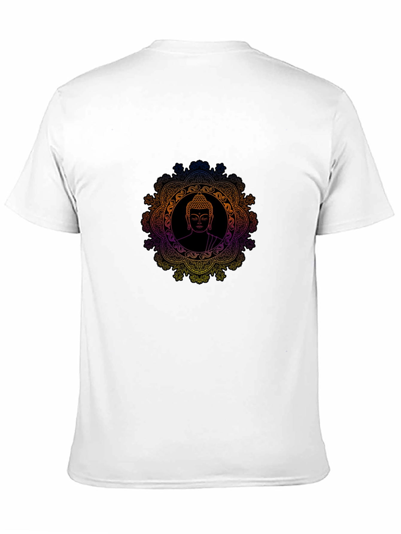 Buddha Mandala Graphic Black T-Shirt