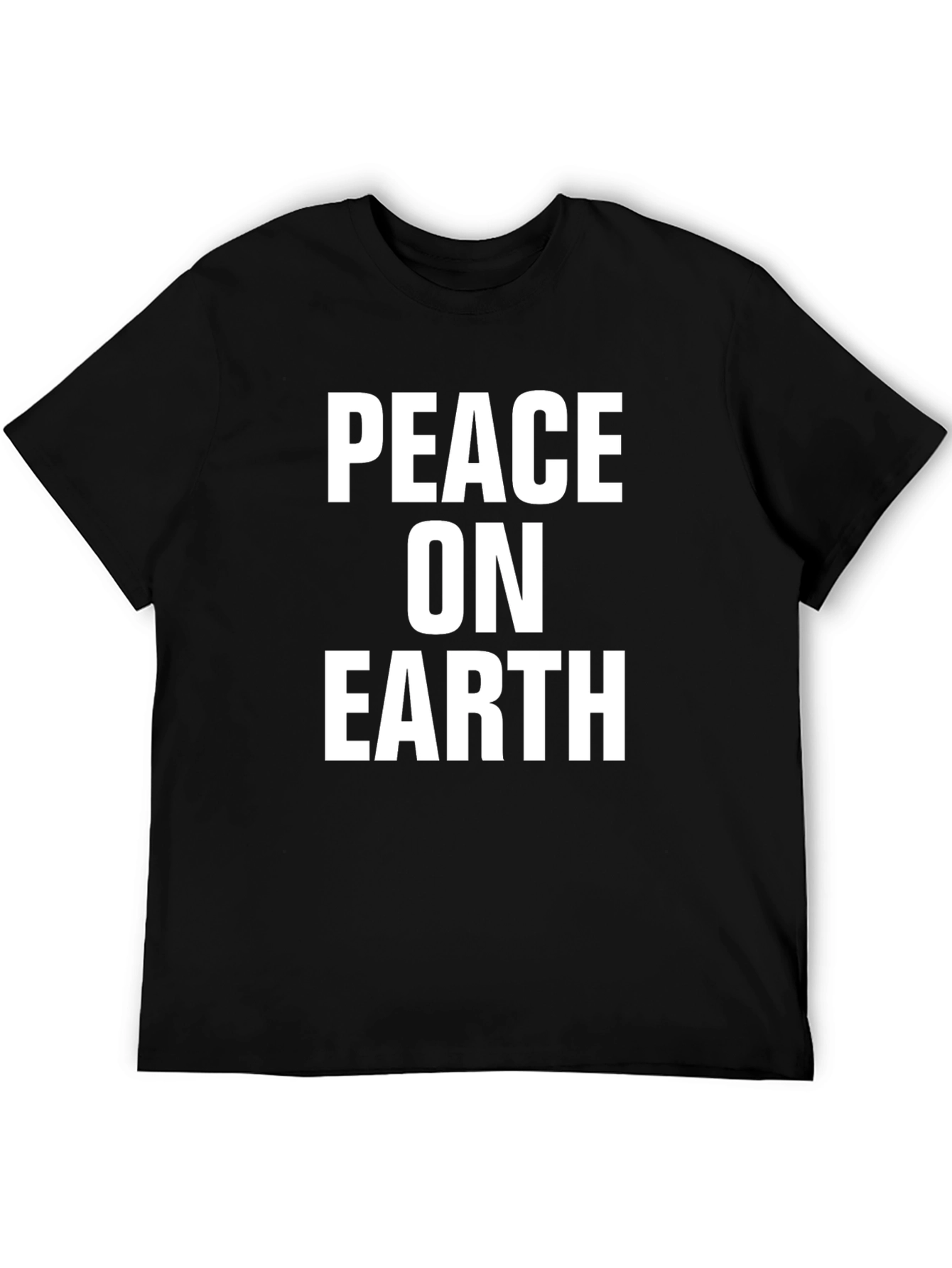 Peace On Earth Graphic Tee - Black T-Shirt