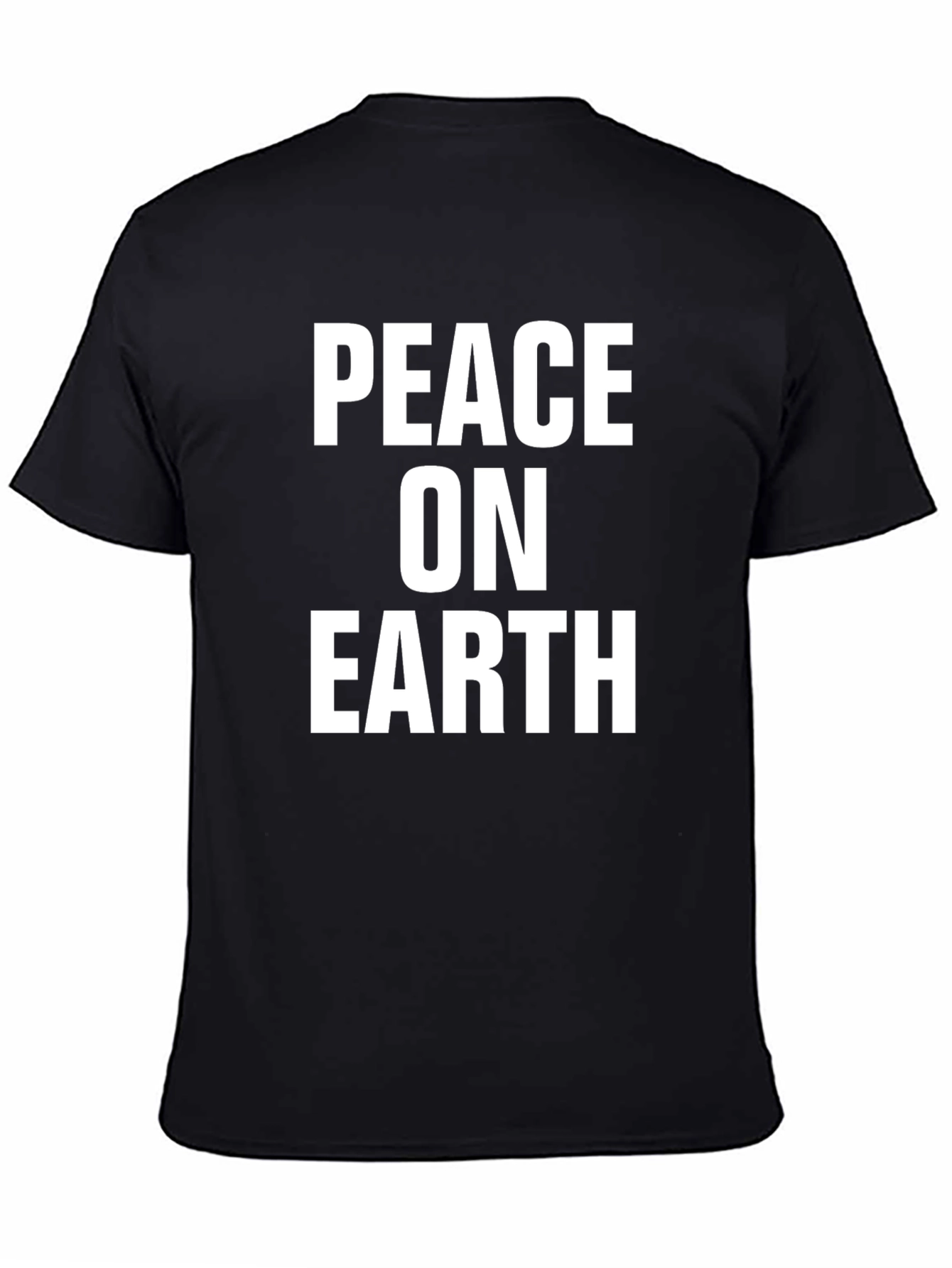 Peace On Earth Graphic Tee - Black T-Shirt