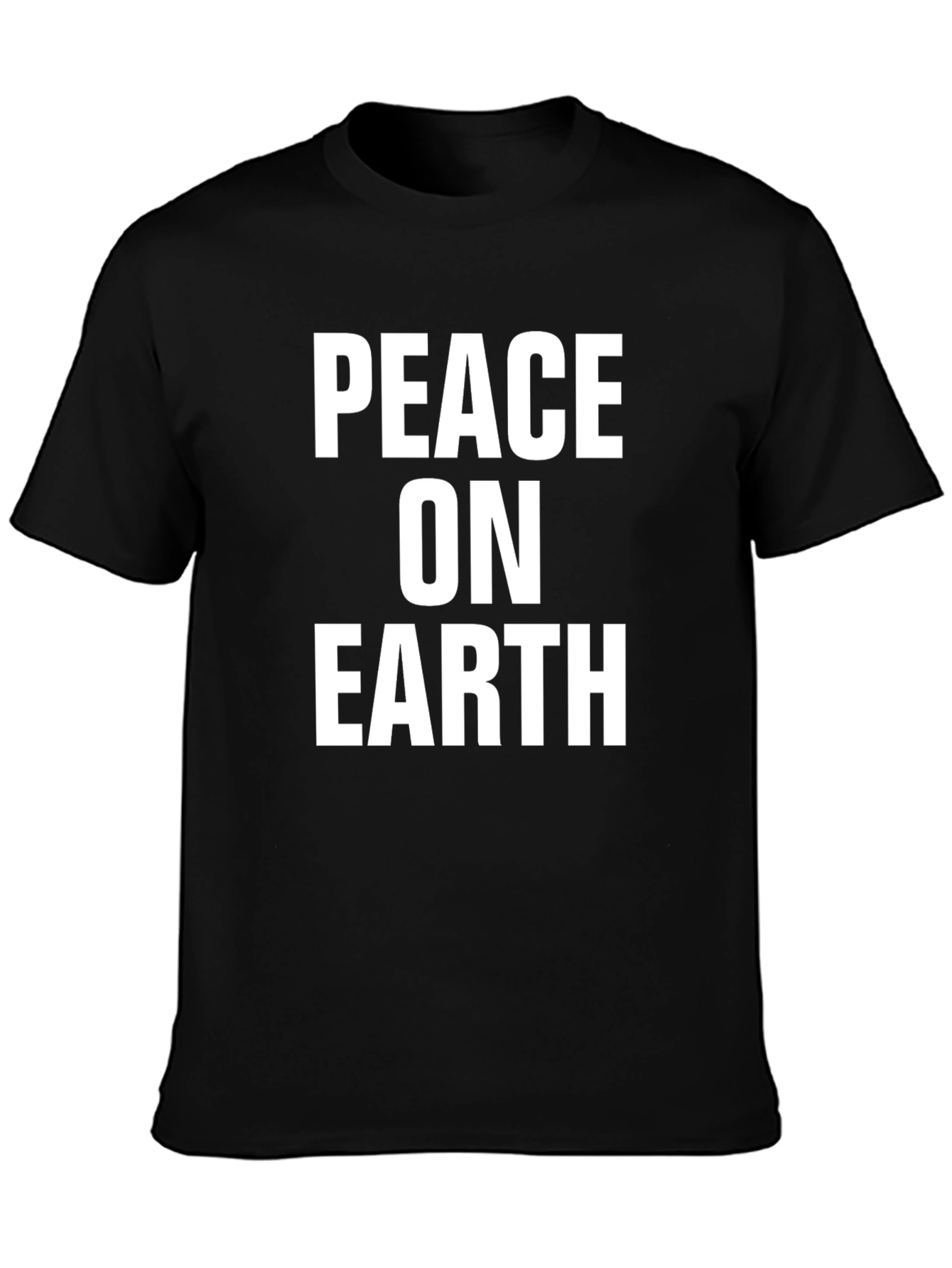 Peace On Earth Graphic Tee - Black T-Shirt