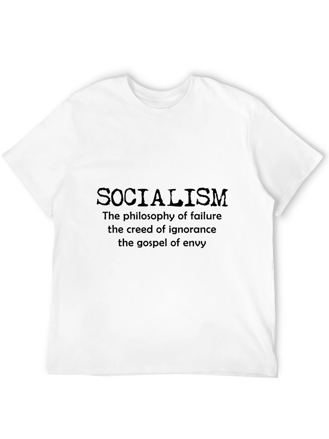 Socialism Anti-Leftist Black T-Shirt