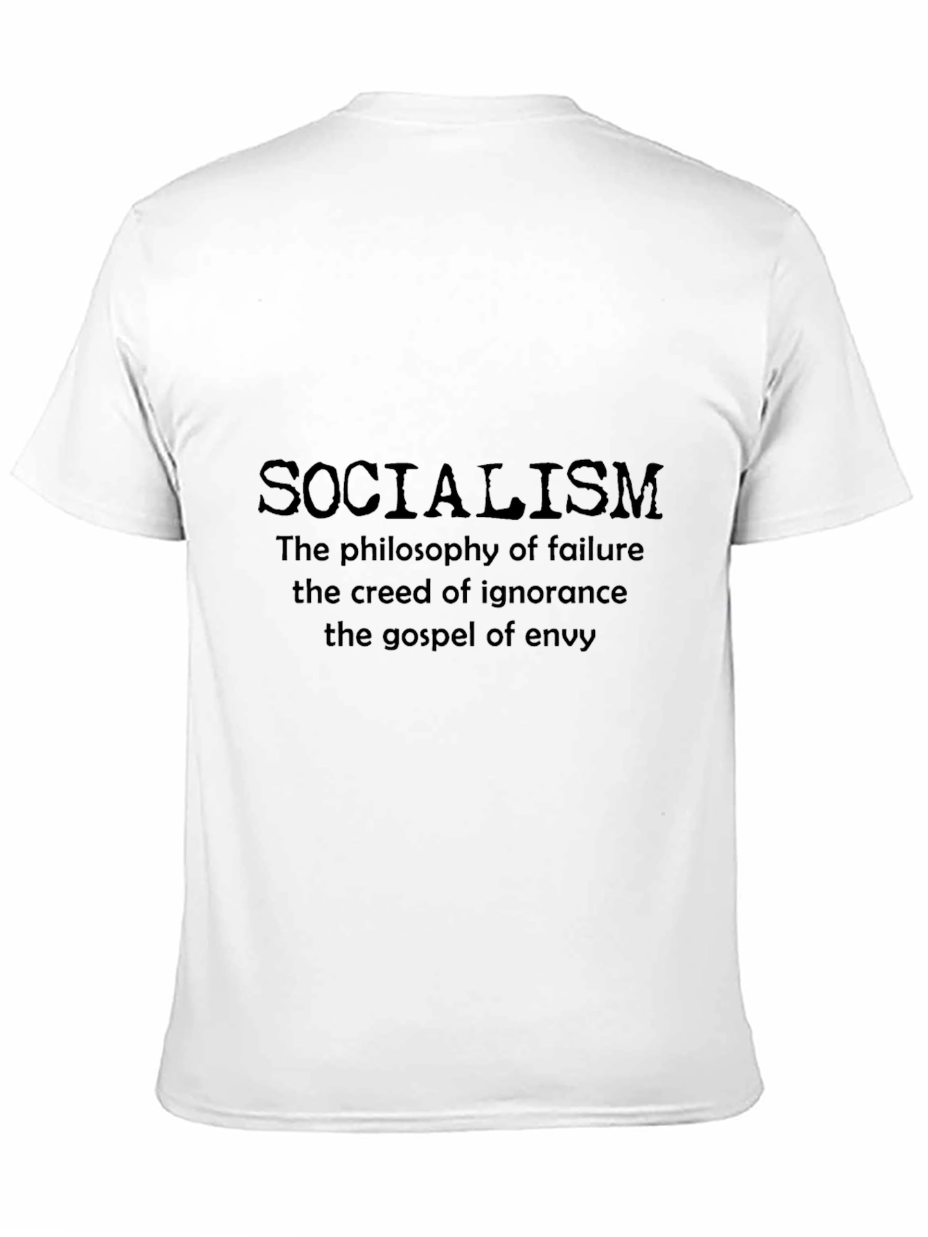 Socialism Anti-Leftist Black T-Shirt