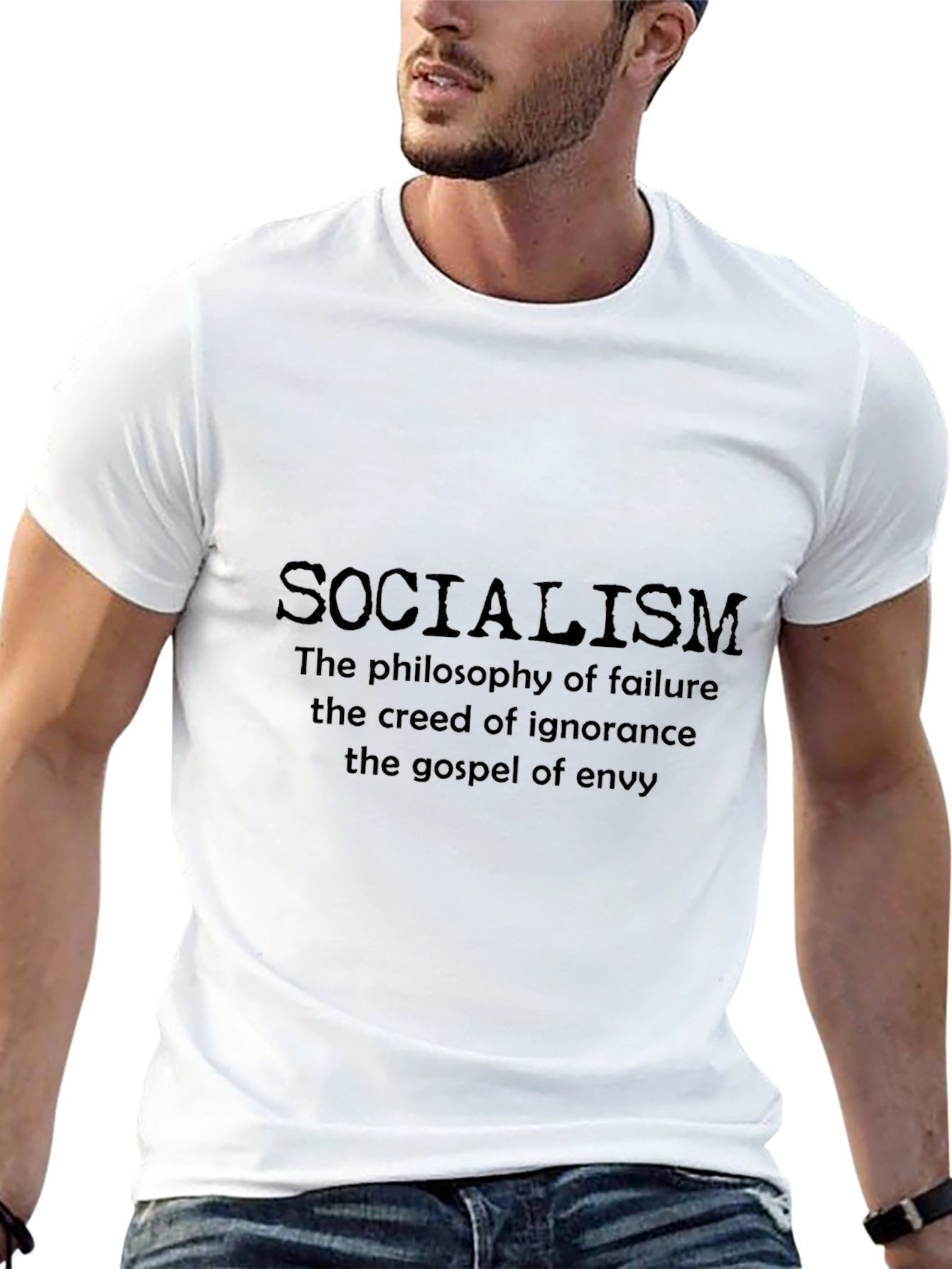 Socialism Anti-Leftist Black T-Shirt