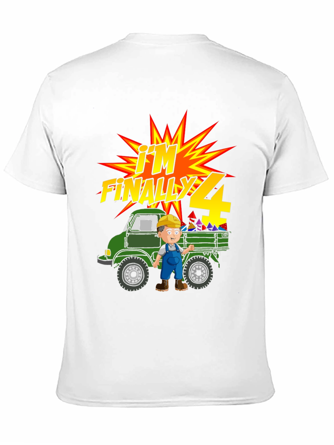 Im Finally 4! Birthday Truck T-Shirt